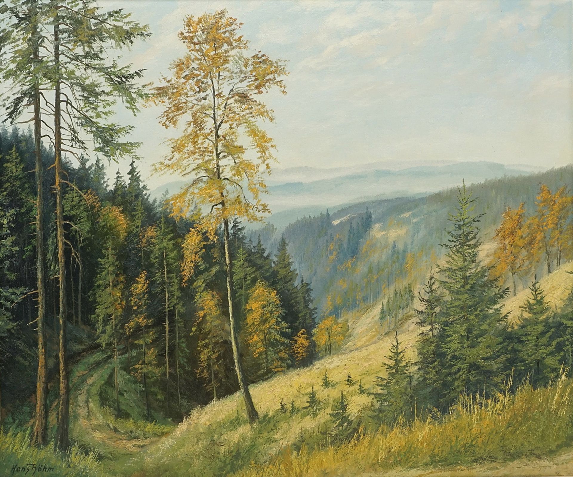 Hans Böhm (1926-1998), Autumn day on the Morgenbrodstaler Graben