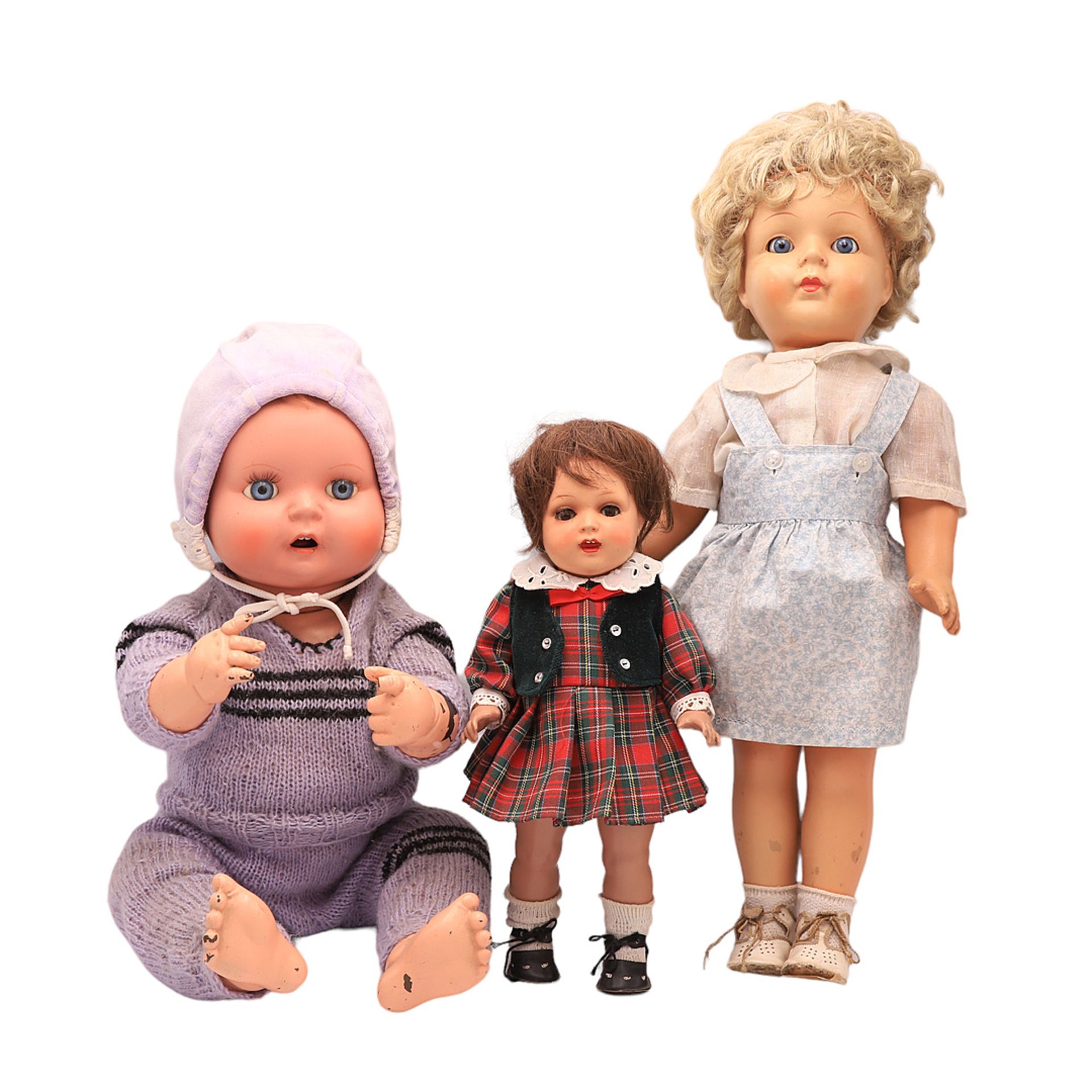 Drei Puppen in verschiedenen Größen