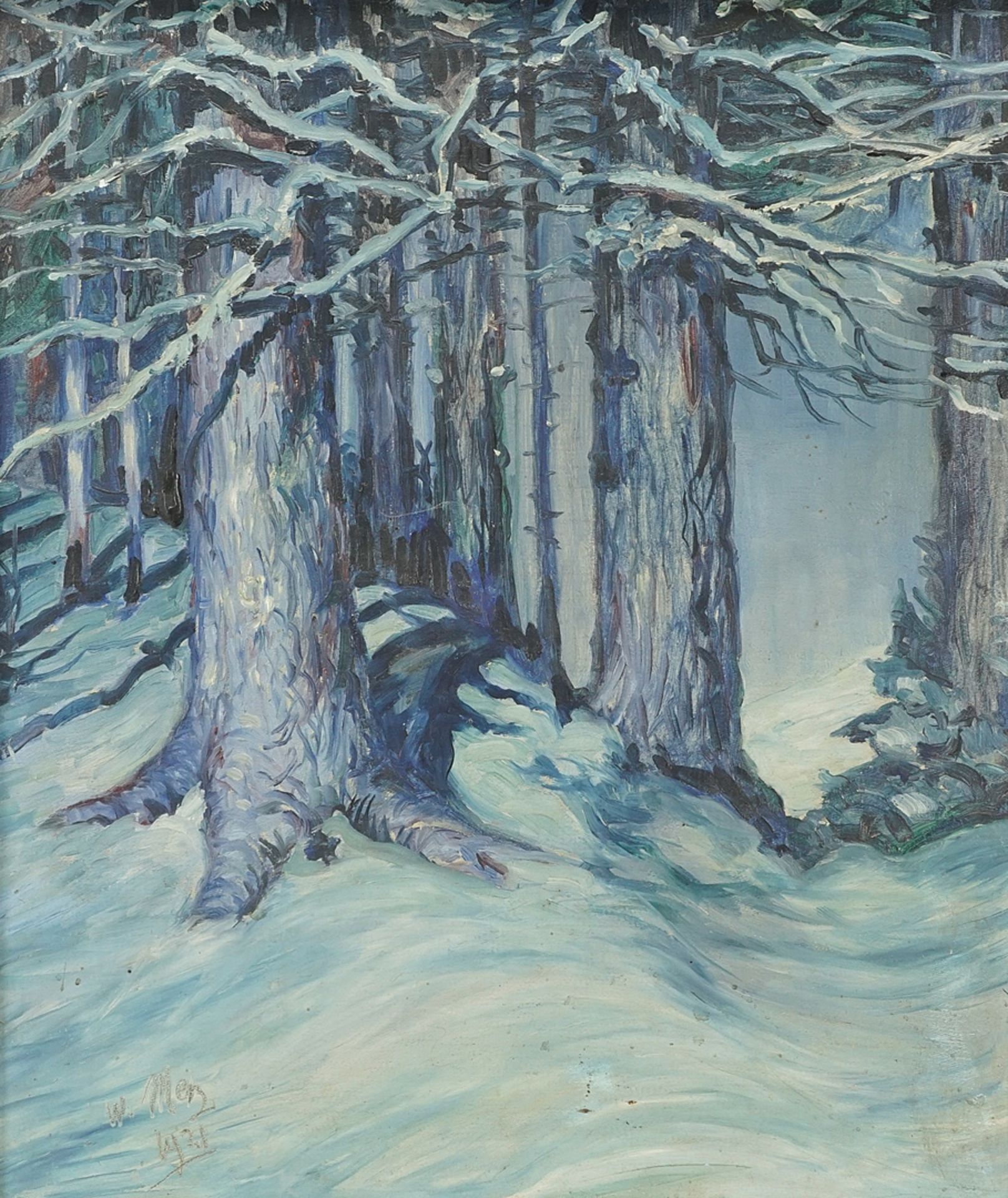 W. Merz, Winter forest