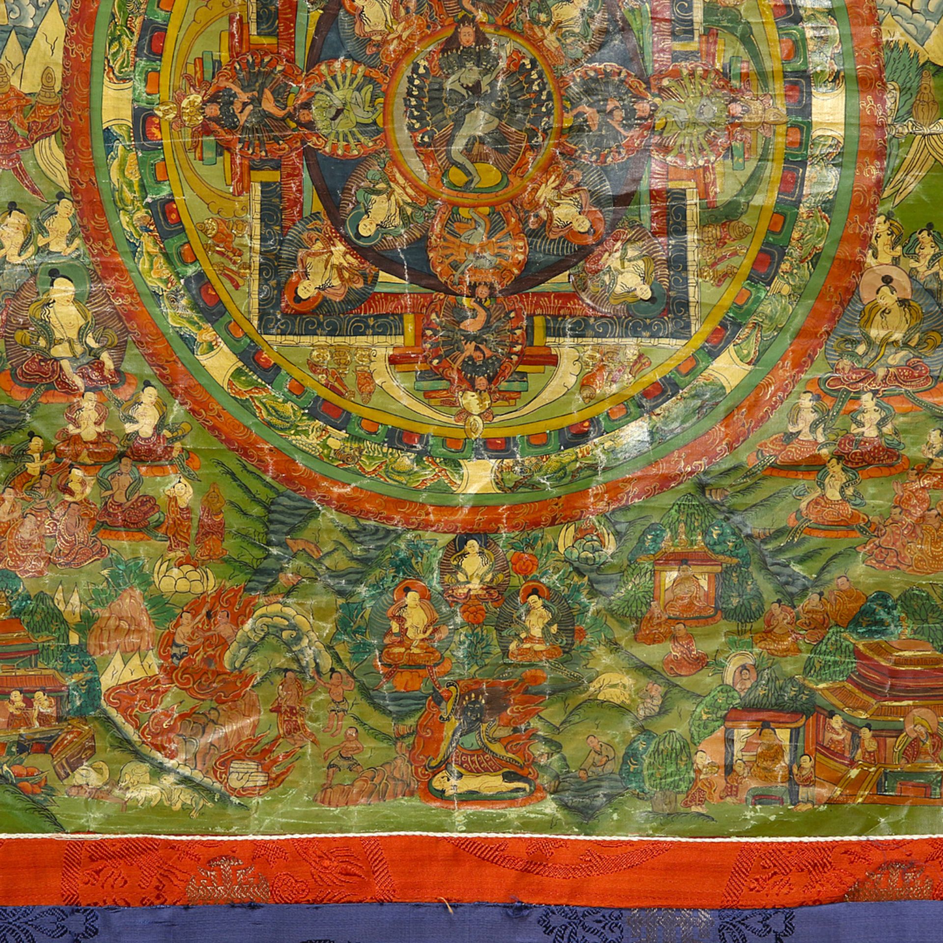 Thangka des Yamantaka, Tibet / Nepal - Bild 5 aus 5