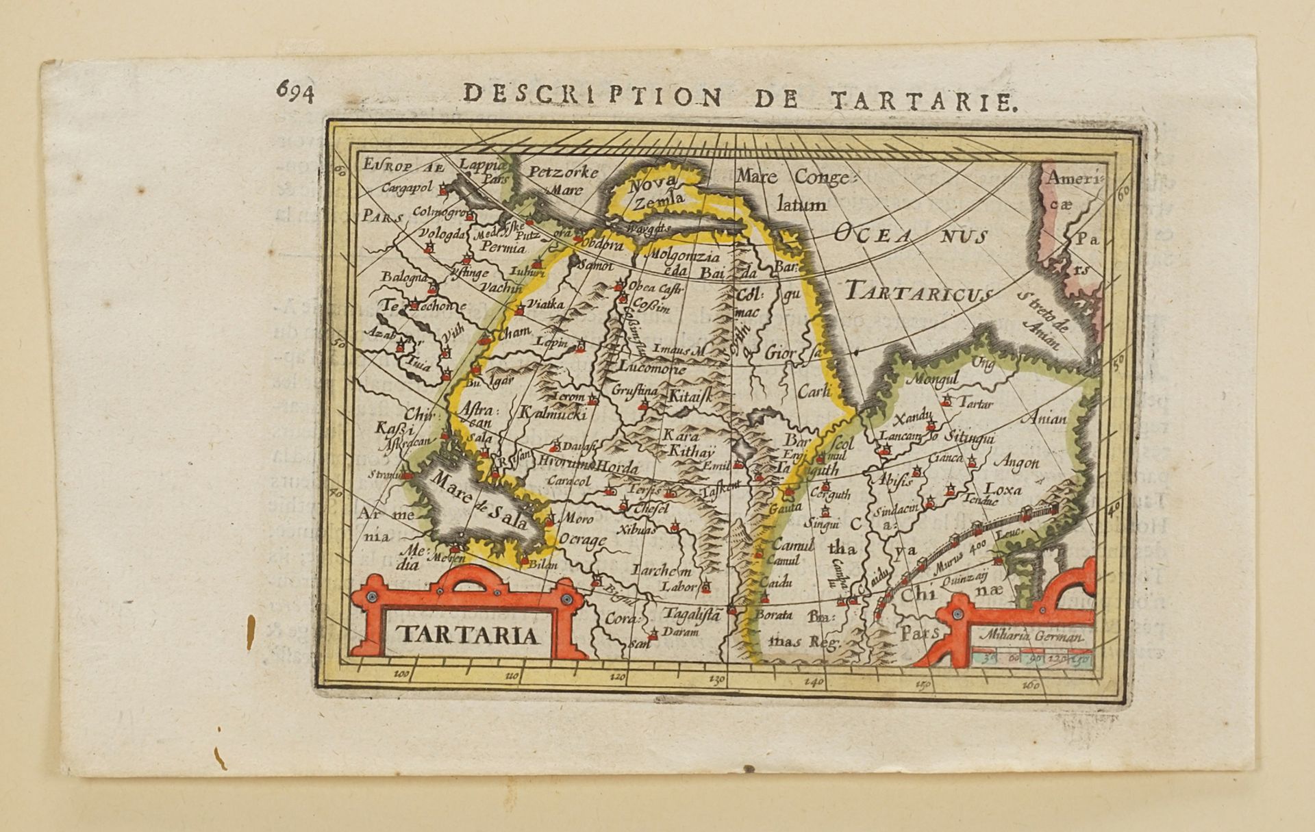 Petrus Bertius, Karte der Tatarei - Bild 3 aus 4