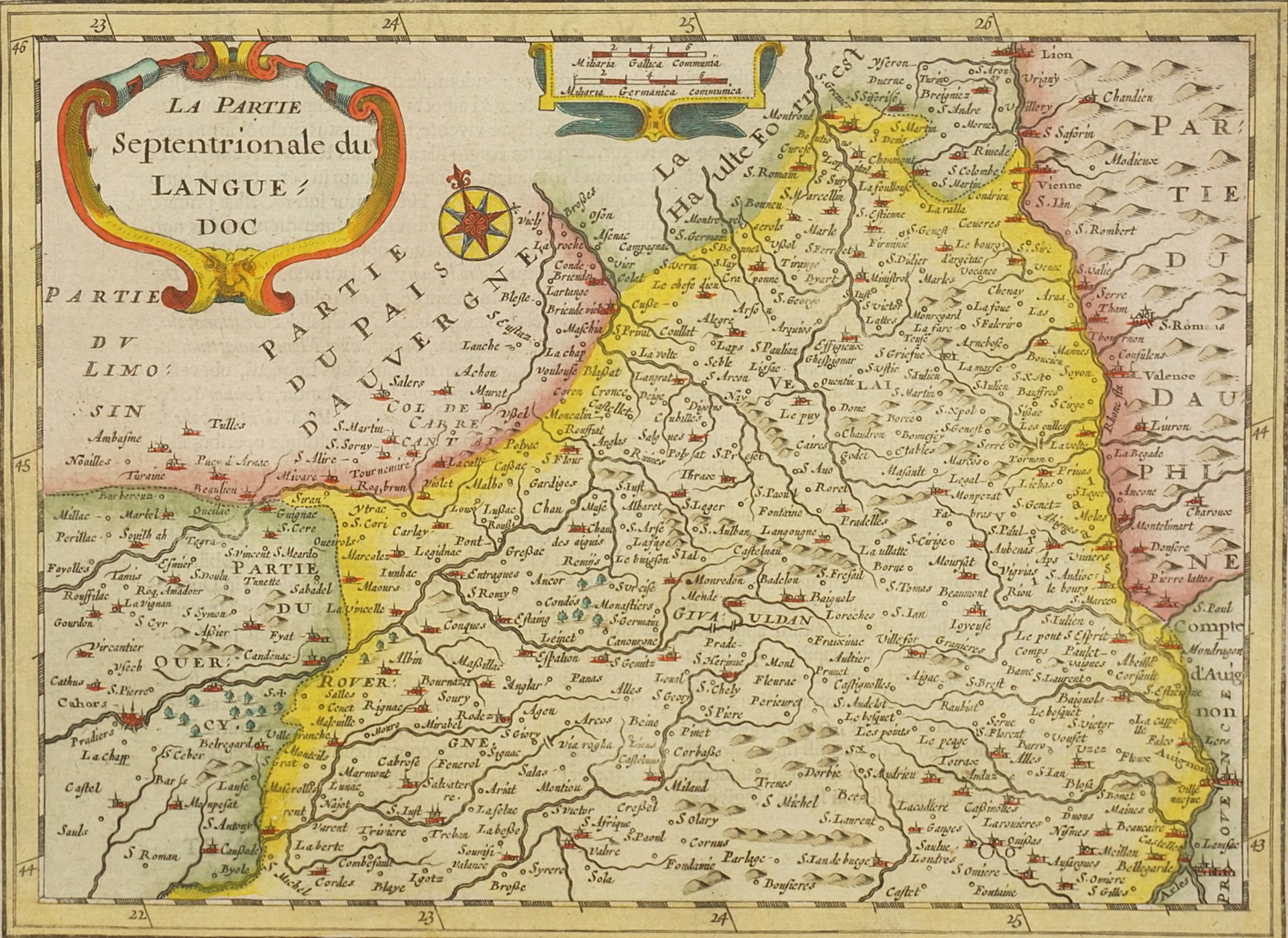 Gerhard Mercator (1512-1594), Map of the Northern Languedoc