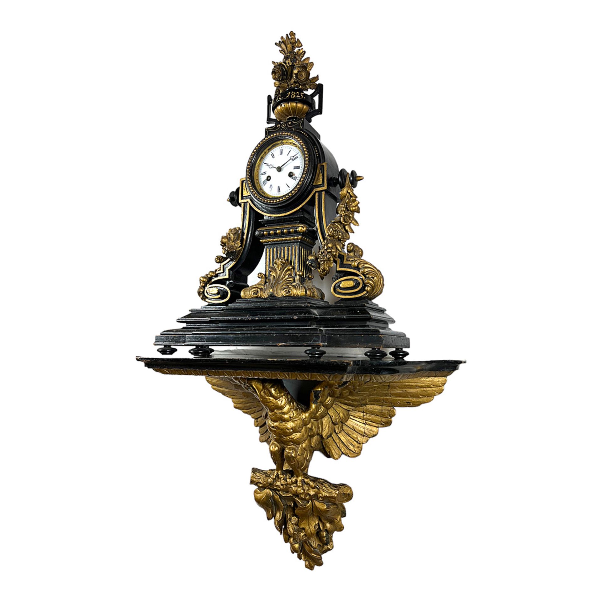 Wall clock on an eagle base, France, 1825 - Image 2 of 7