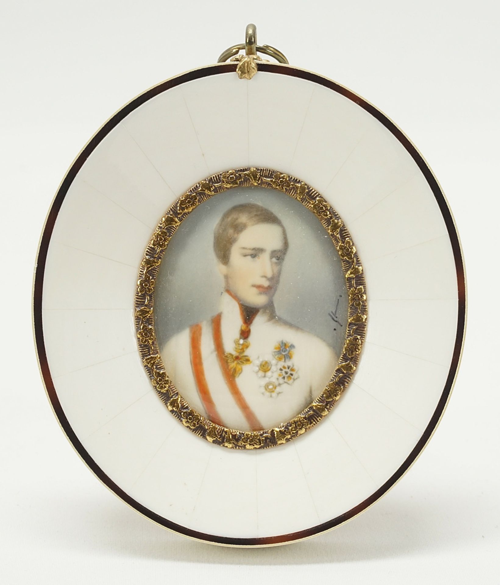 Miniature portrait of Emperor Franz Joseph I.