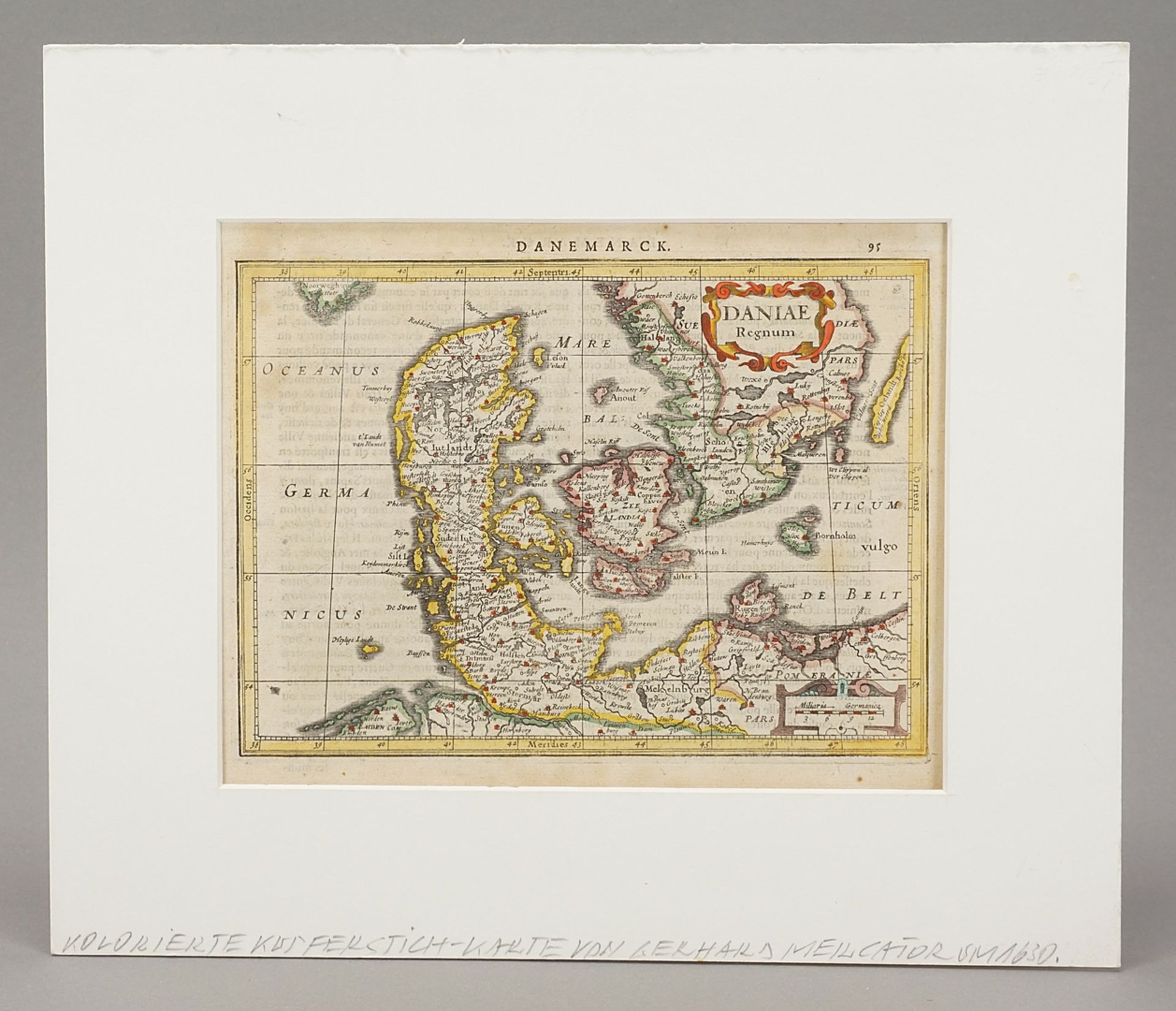 Gerhard Mercator,  Karte von Dänemark - Bild 2 aus 4