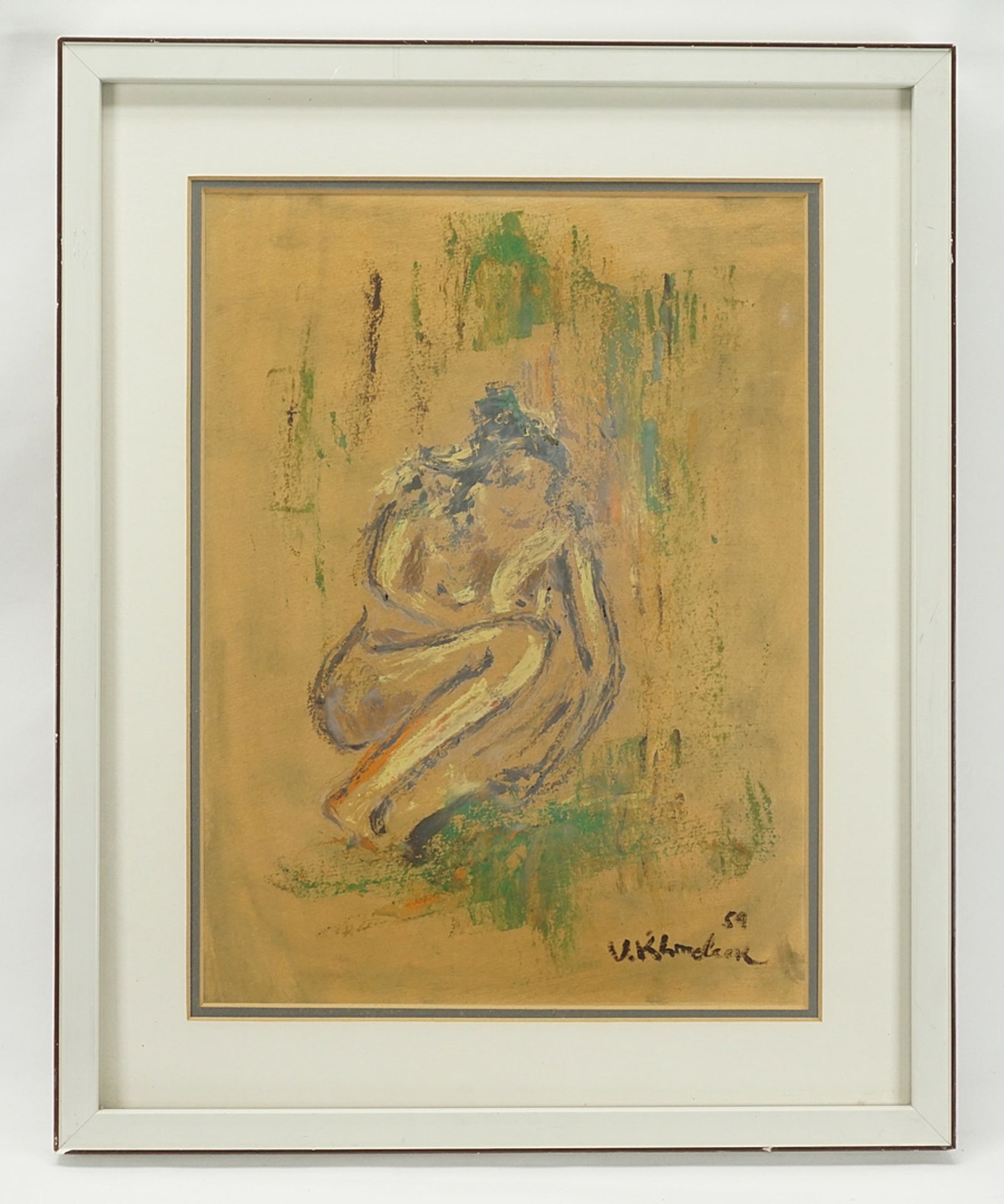 Vasyl Khmeluk (1903-1986), Female nude - Image 2 of 4