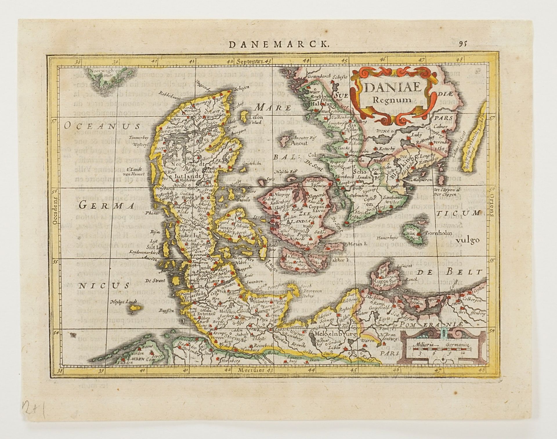 Gerhard Mercator,  Karte von Dänemark - Bild 3 aus 4