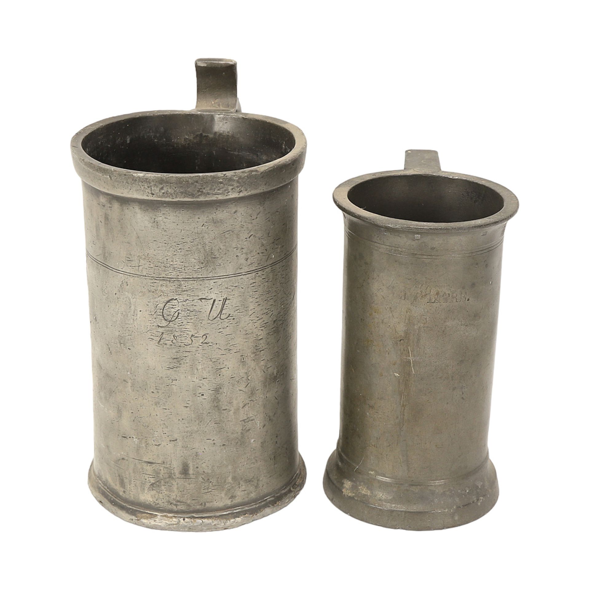 Small collection of pewter, Germany / France, 18th/19th century - Image 3 of 4