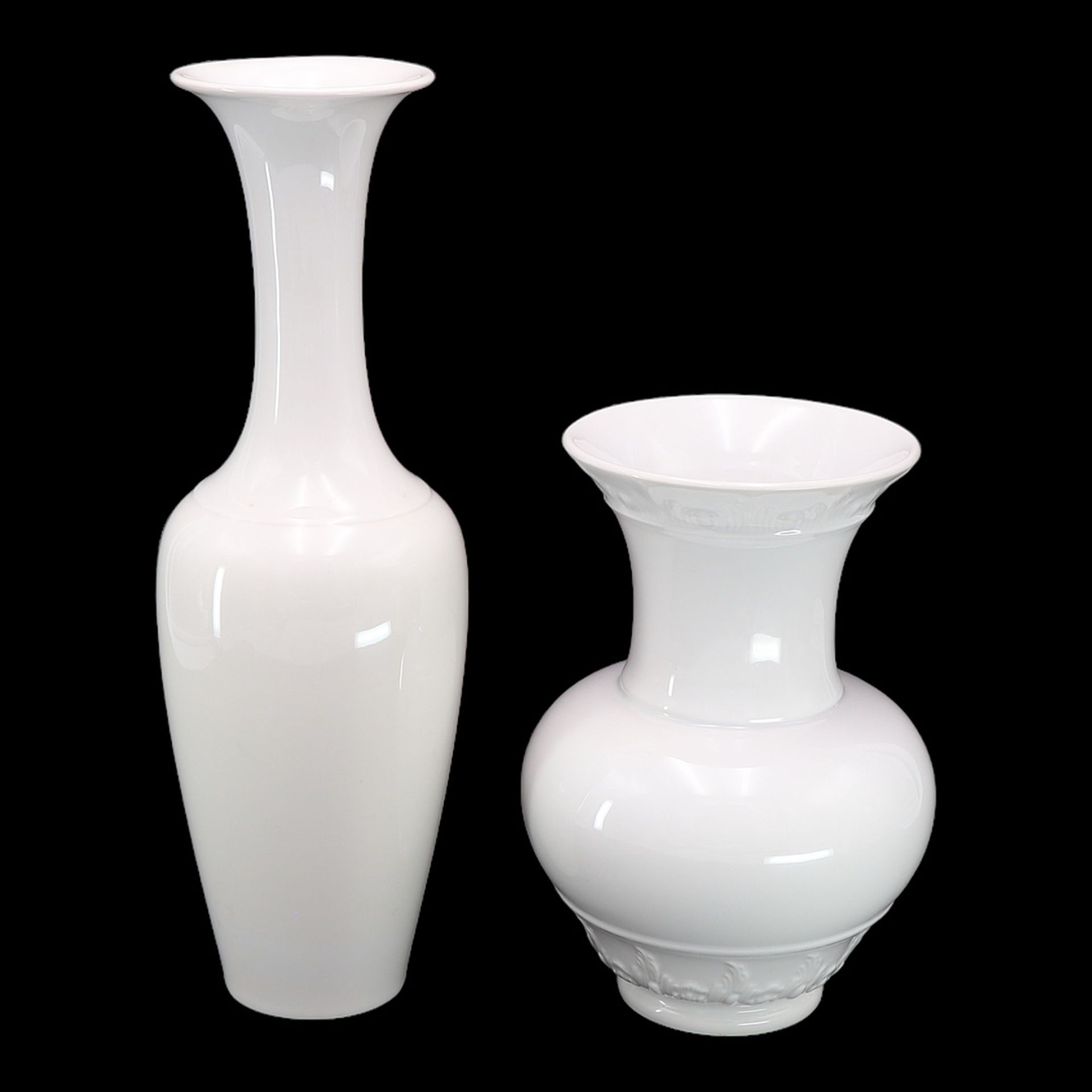 Two KPM Berlin vases