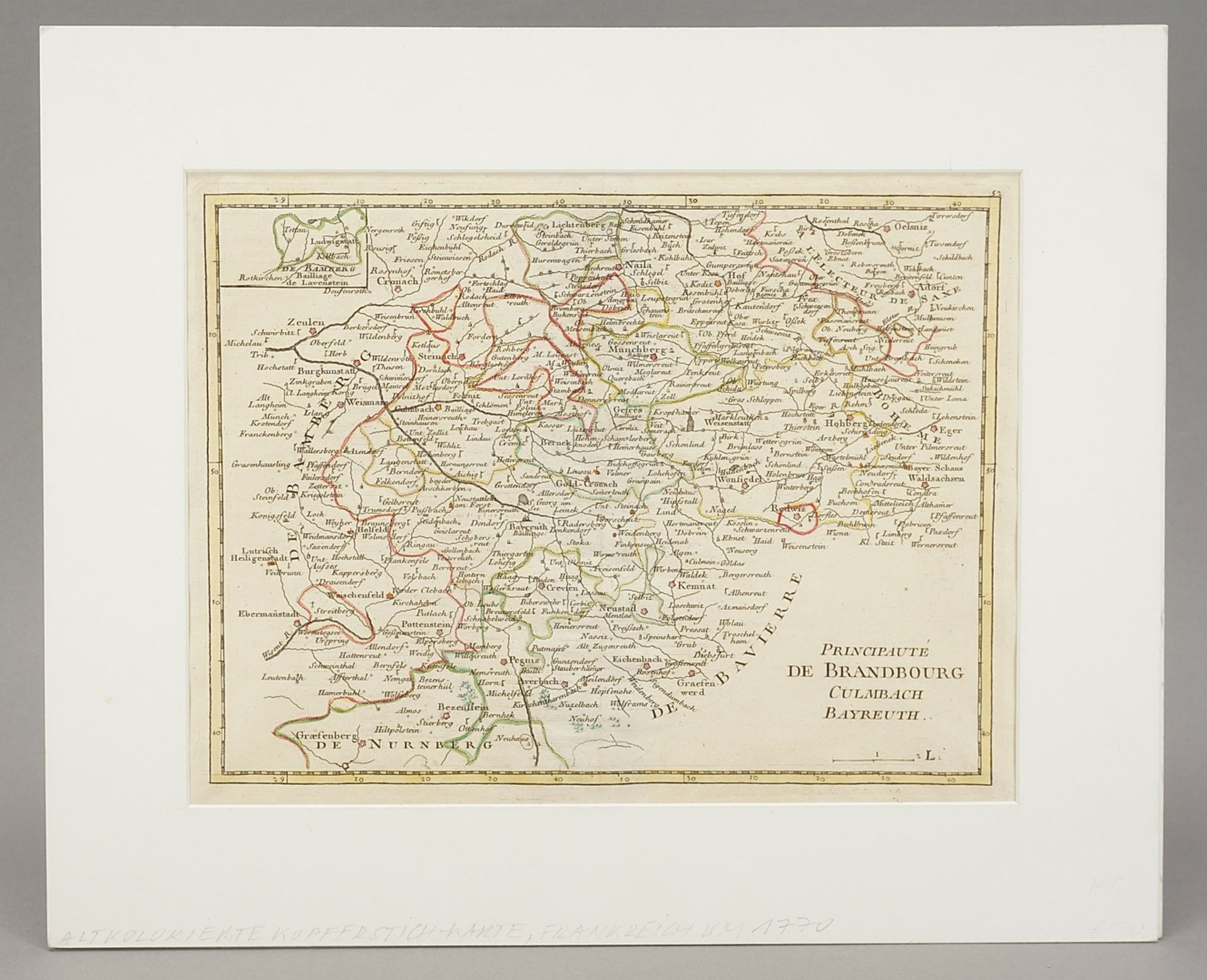 Map of the Principality of Brandenburg-Kulmbach-Bayreuth - Image 2 of 3