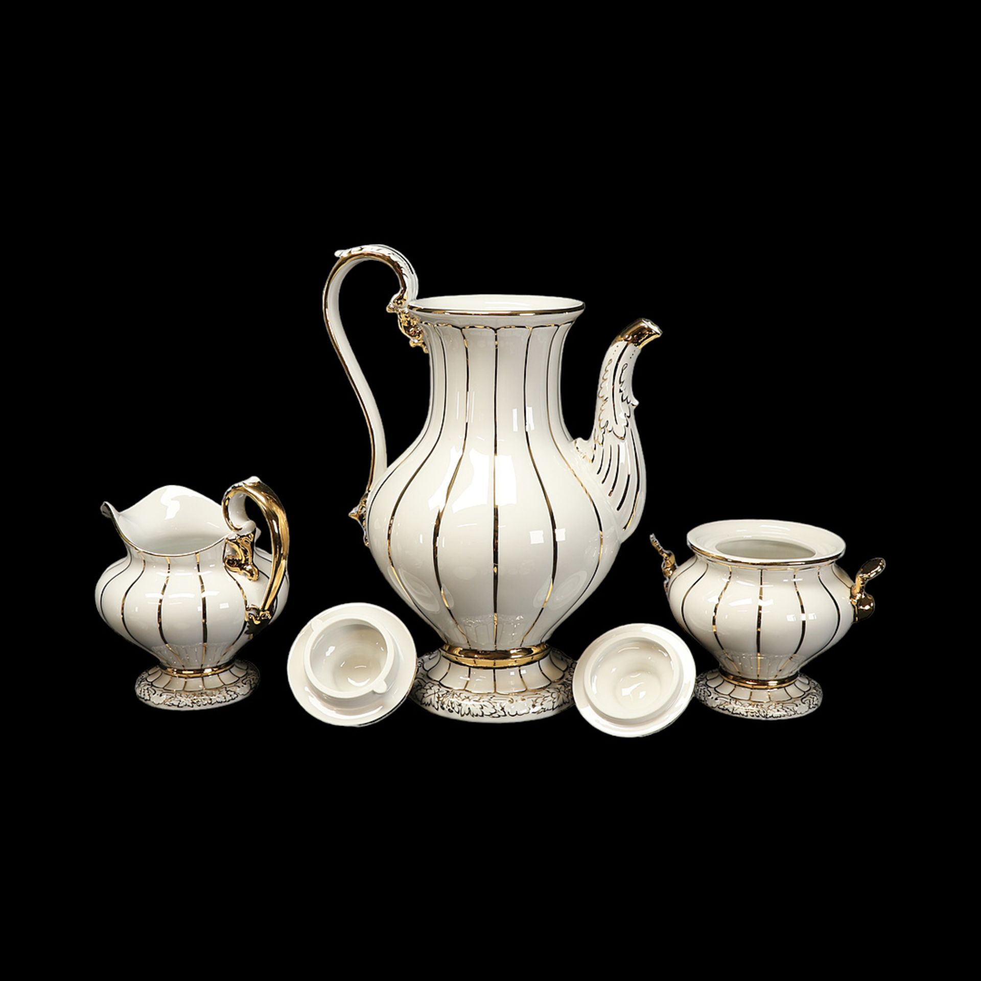 Meissen Coffee service for six people in X shape - Image 2 of 3