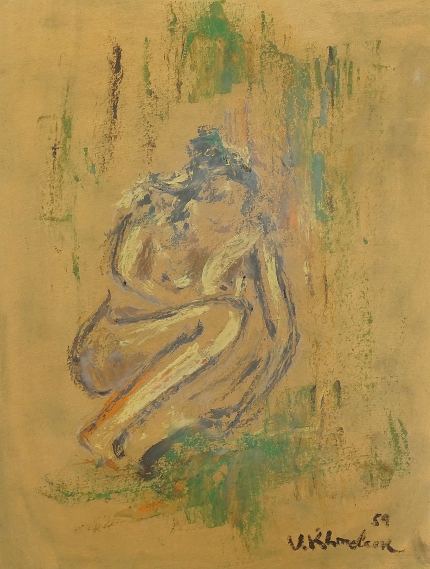 Vasyl Khmeluk (1903-1986), Female nude