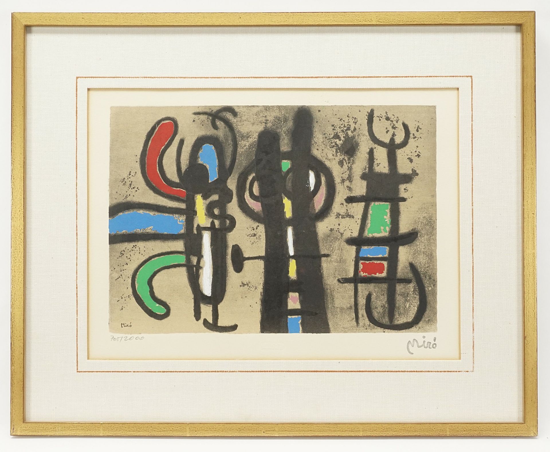 Joan Miró, Figur und Vogel - Bild 2 aus 3