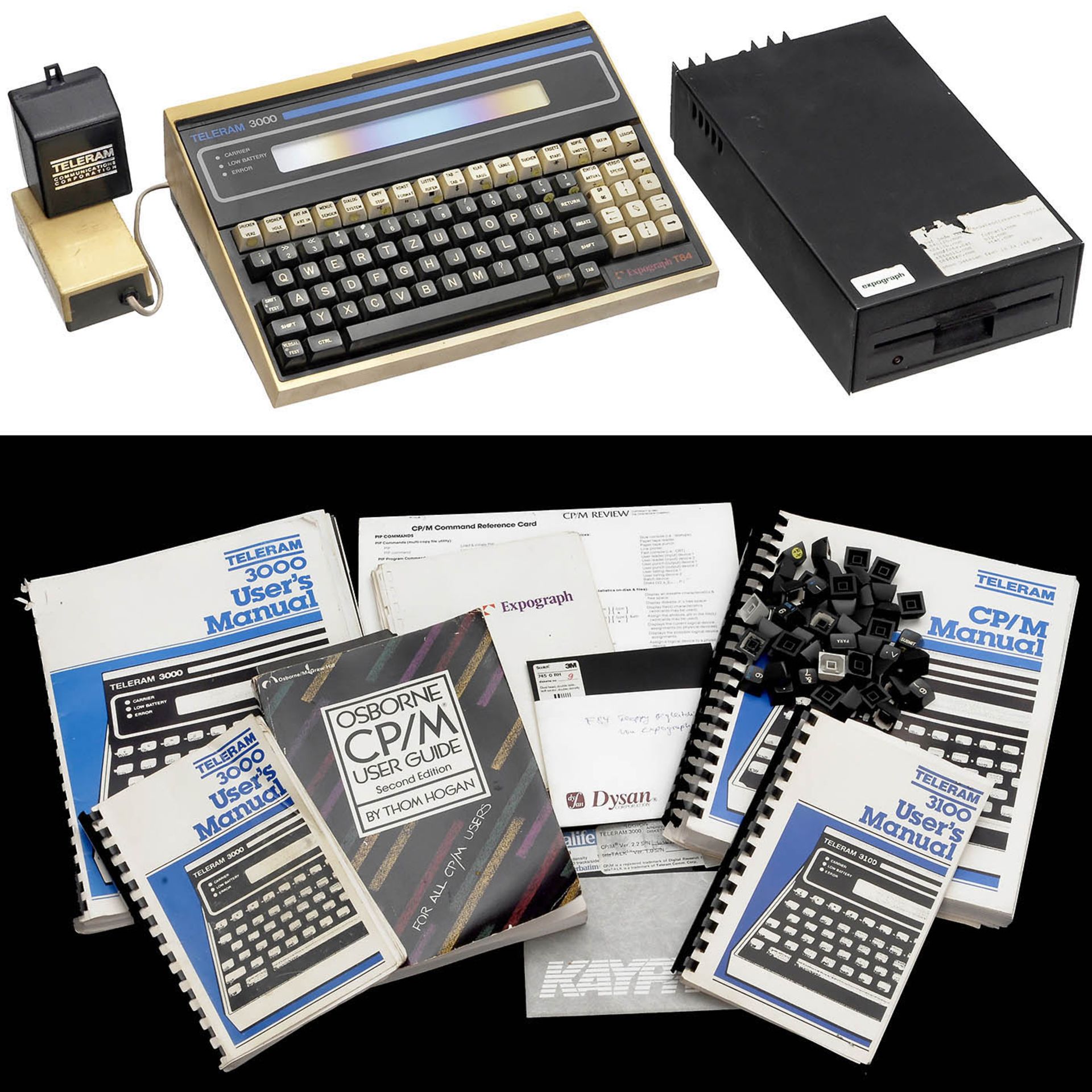 First Solid-State-Memory Laptop Computer Teleram T-3000, 1982 - Bild 2 aus 4