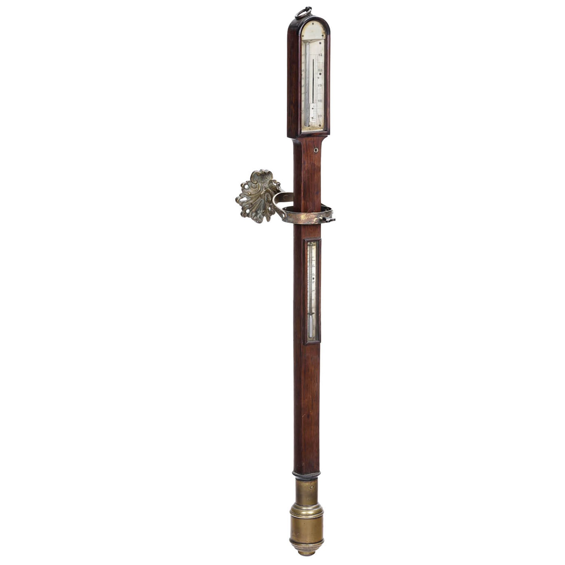 Gimbal-Mounted Marine Stick Barometer, c. 1830