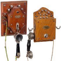2 French Wall Telephone