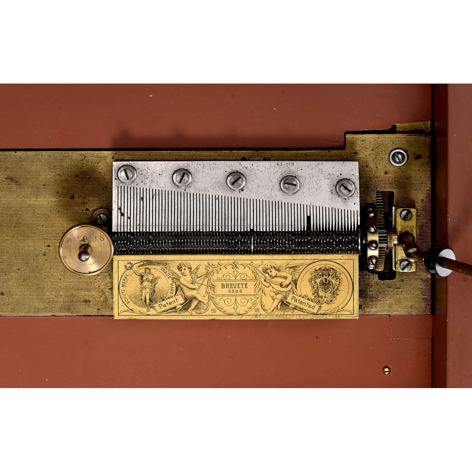 Polyphon-Automatik Style 49 Disc Musical Box, c. 1900 - Image 3 of 3