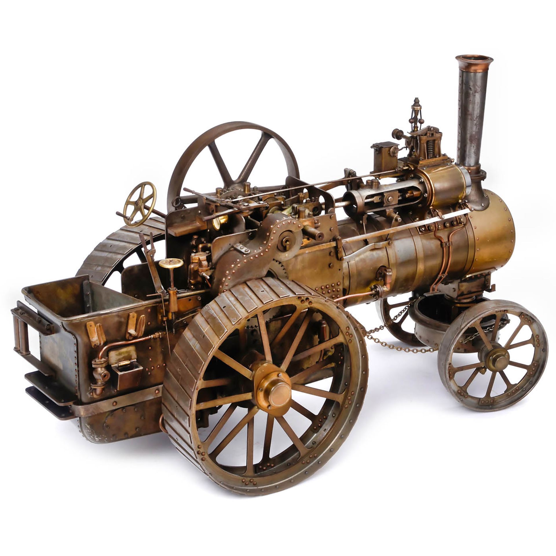 1 1/2-Inch Scale Live-Steam Model of a Traction Engine by Allchin, c. 1975 - Bild 3 aus 7