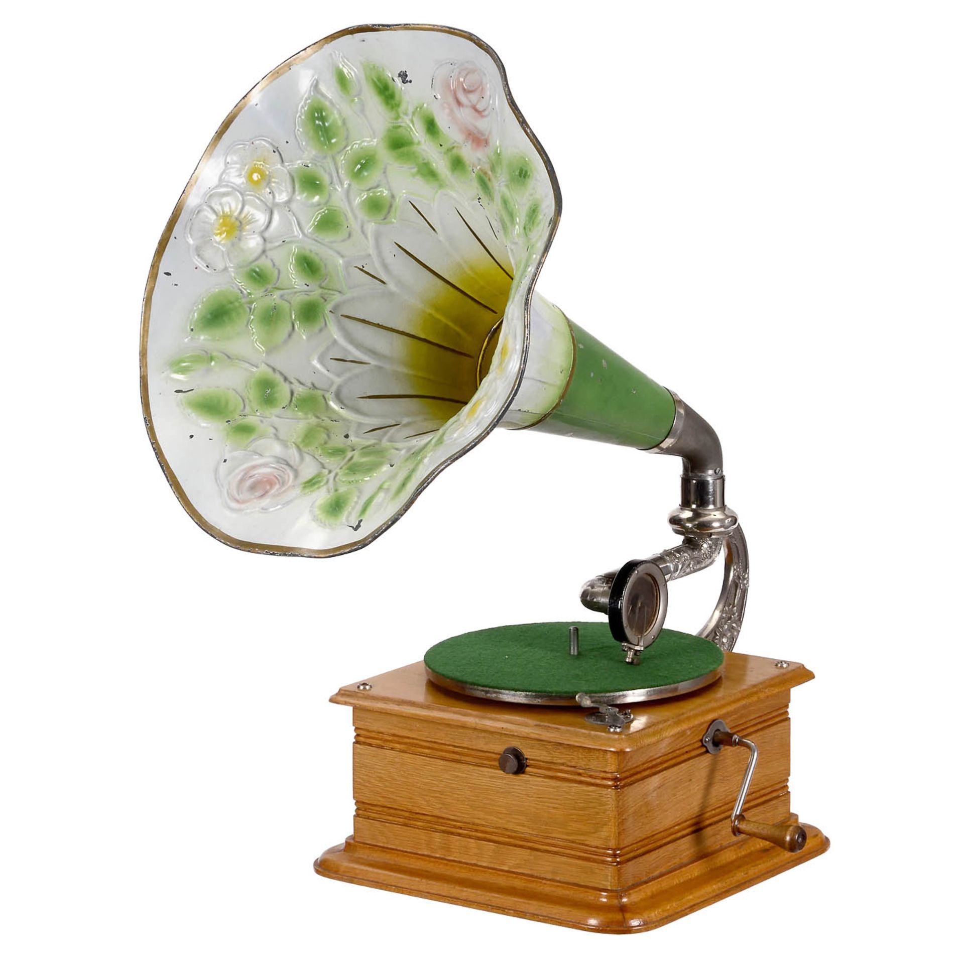 Art-Nouveau Horn Gramophone, c. 1910 - Image 2 of 3