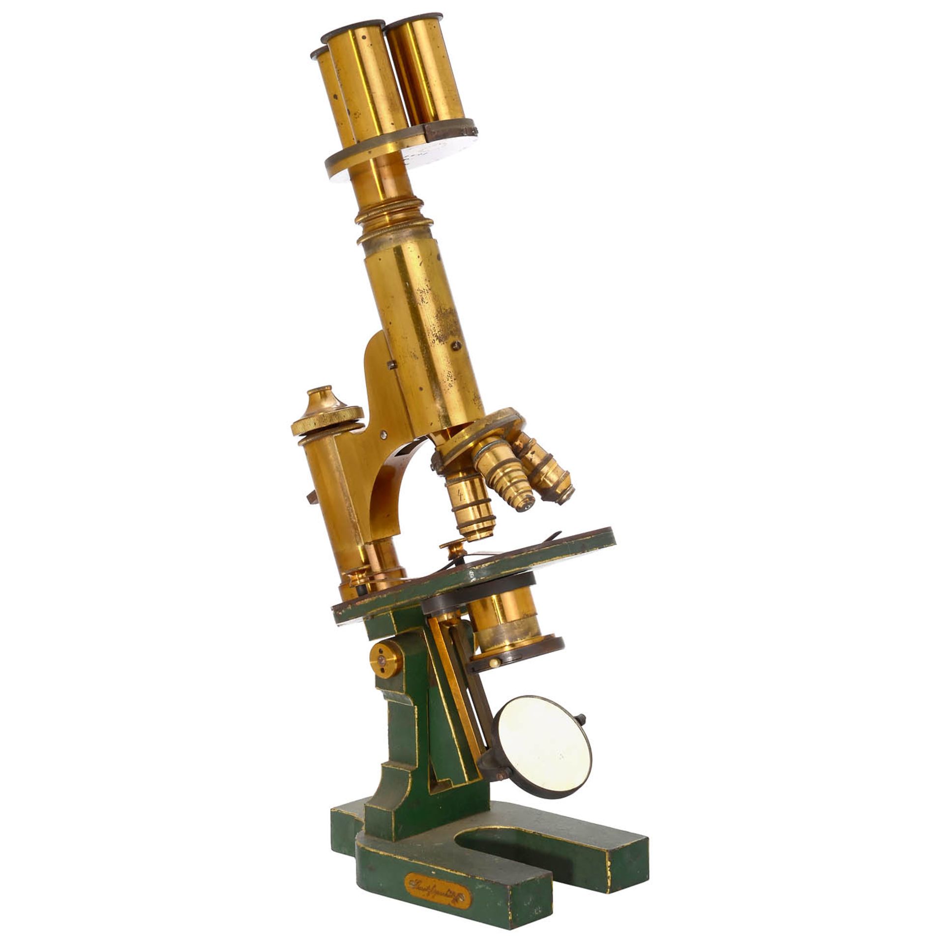 Messter Universal Bacteria Microscope with Eyepiece Turret, pre-1868