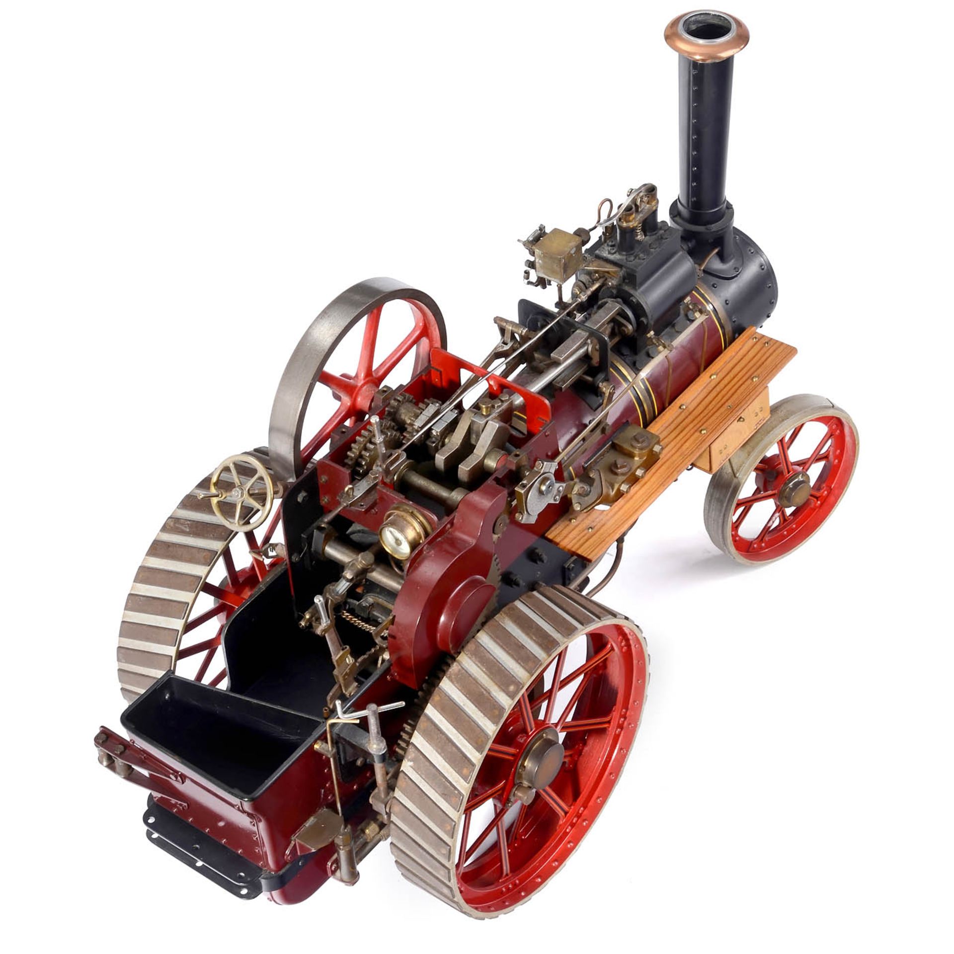 1-Inch Scale Model of a Live-Steam Traction Engine, c. 1980 - Bild 4 aus 5