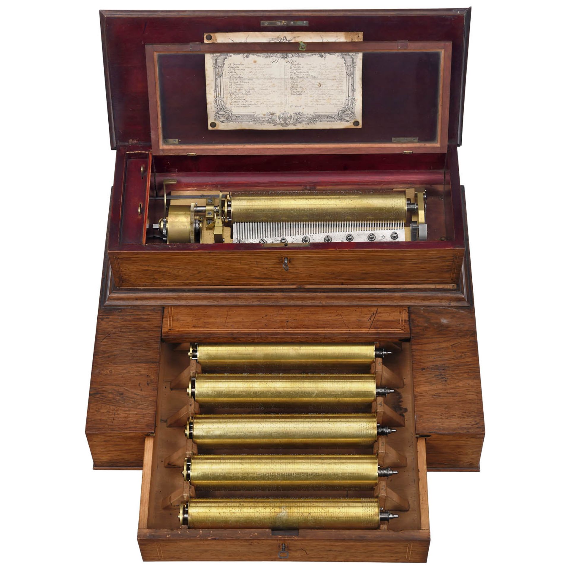 Rare Interchangeable Musical Box by Ducommun-Girod, c. 1870 - Bild 2 aus 7