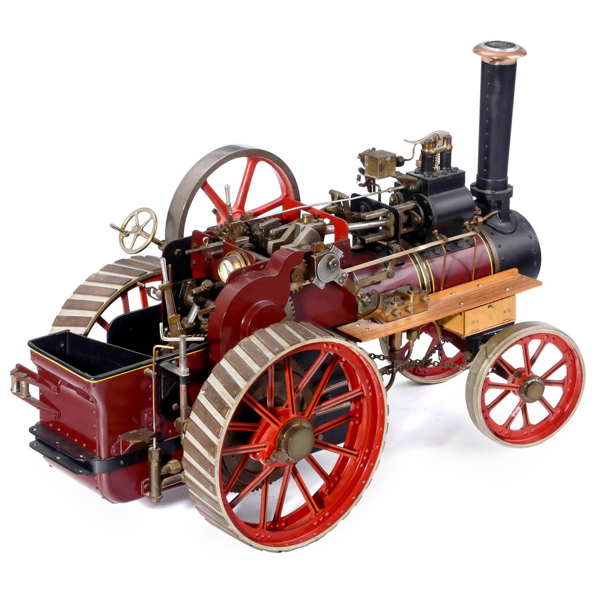 1-Inch Scale Model of a Live-Steam Traction Engine, c. 1980 - Bild 3 aus 5