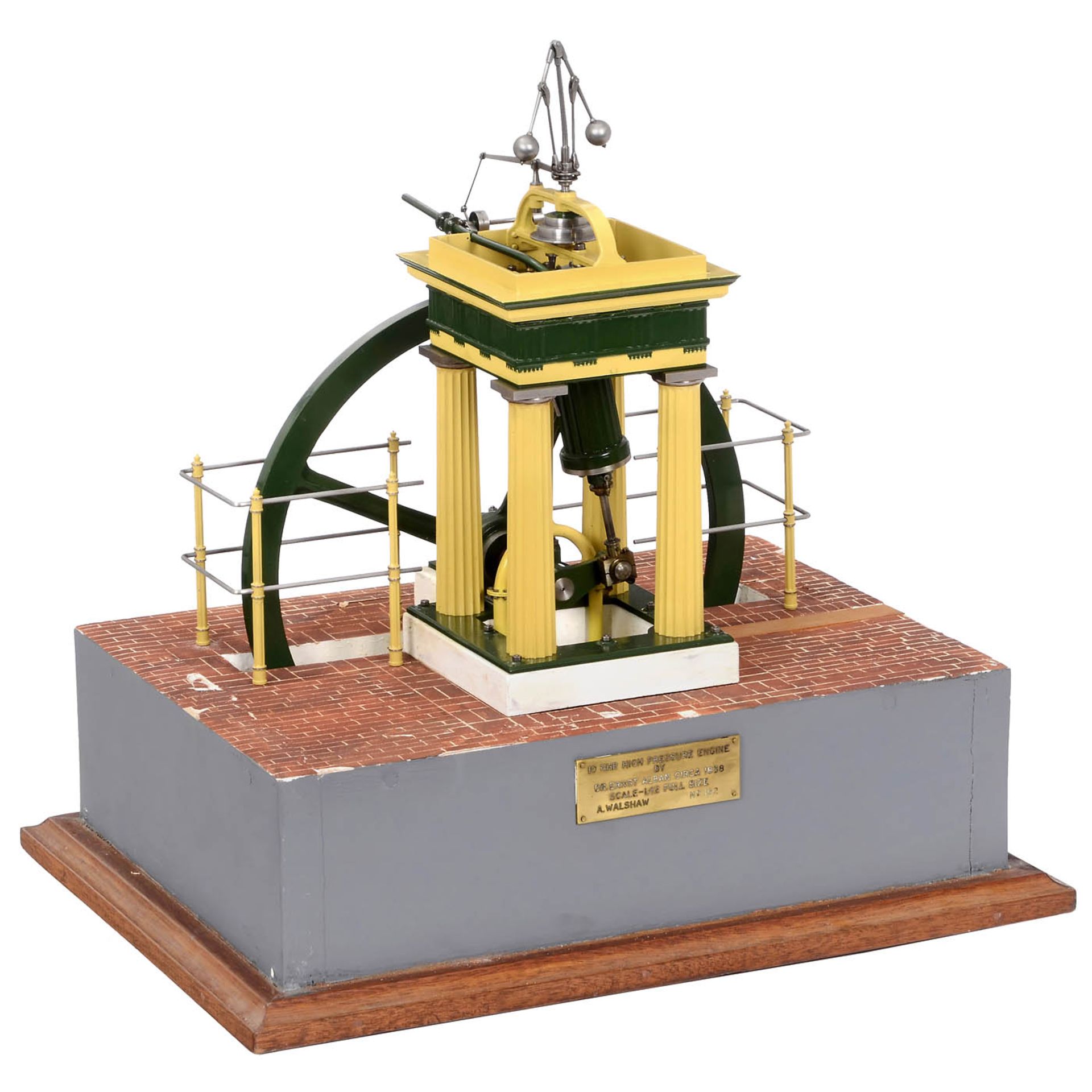 1:12 Scale Model of a High-Pressure Steam Engine Designed by Dr. Ernst Alban - Image 2 of 3