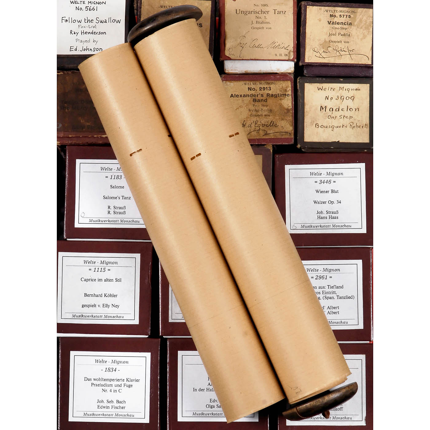 44 Welte-Mignon Reproducing Piano Rolls (Red), 1905 onwards - Image 4 of 4