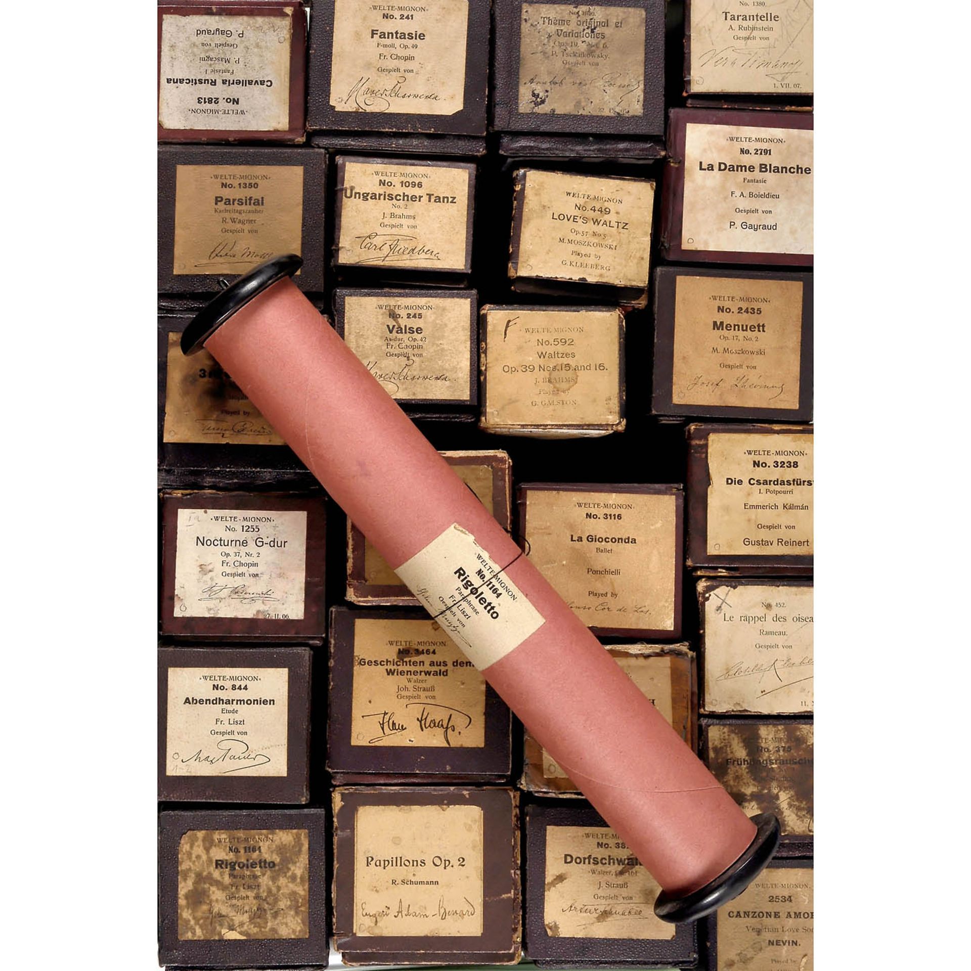 51 Welte-Mignon Reproducing Piano Rolls (Red), 1905 onwards - Bild 4 aus 8