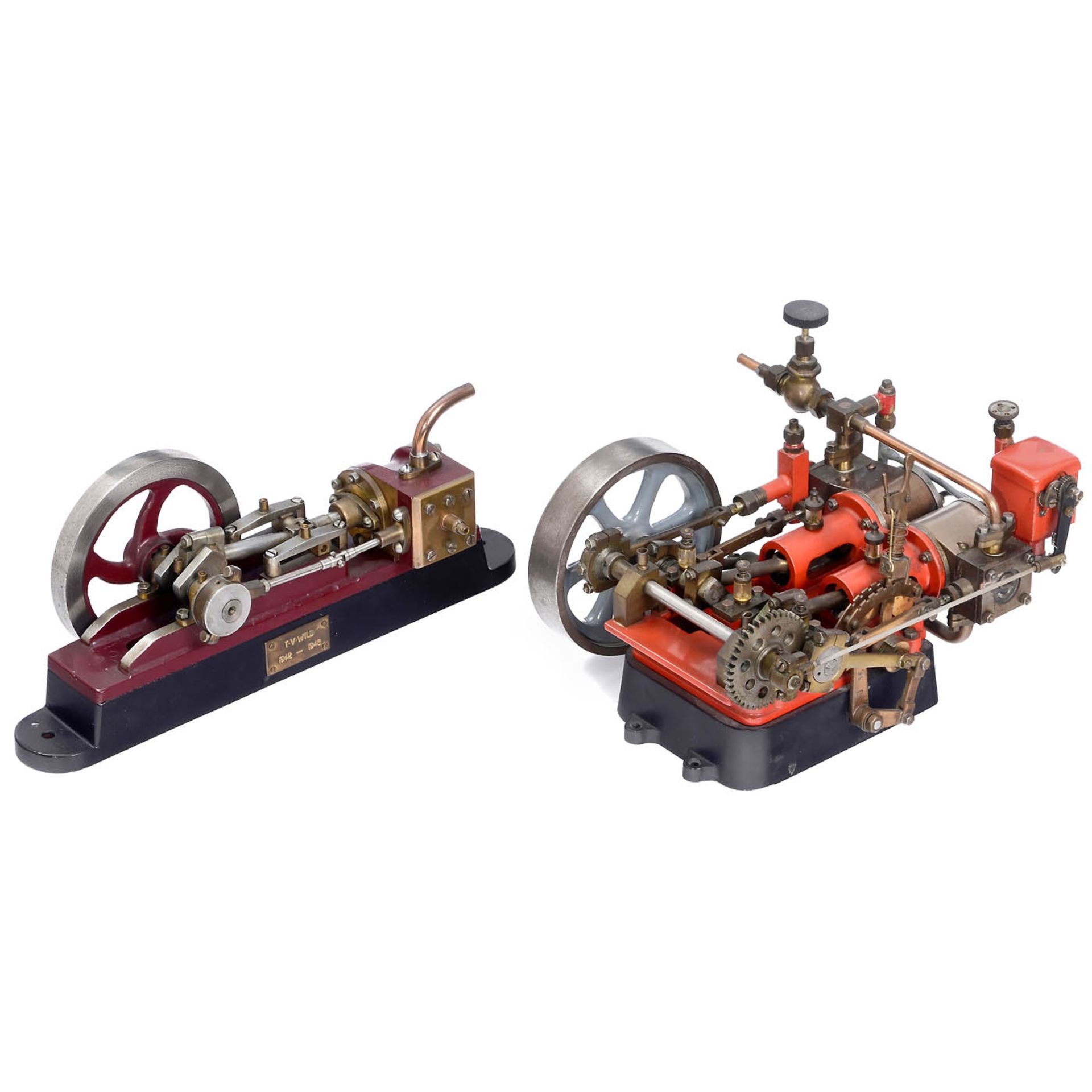 2 Horizontal Steam Engines, c. 1950