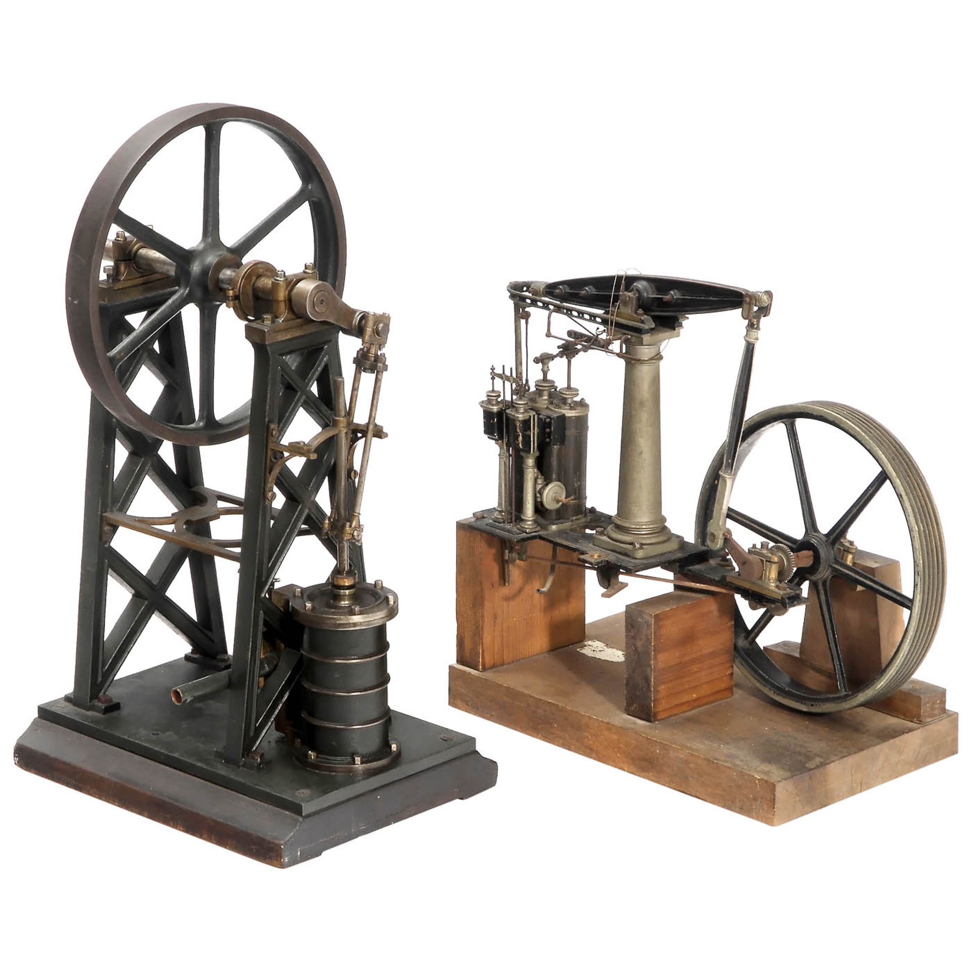 Working Model of a Single-Cylinder Overcrank Steam Engine, c. 1930