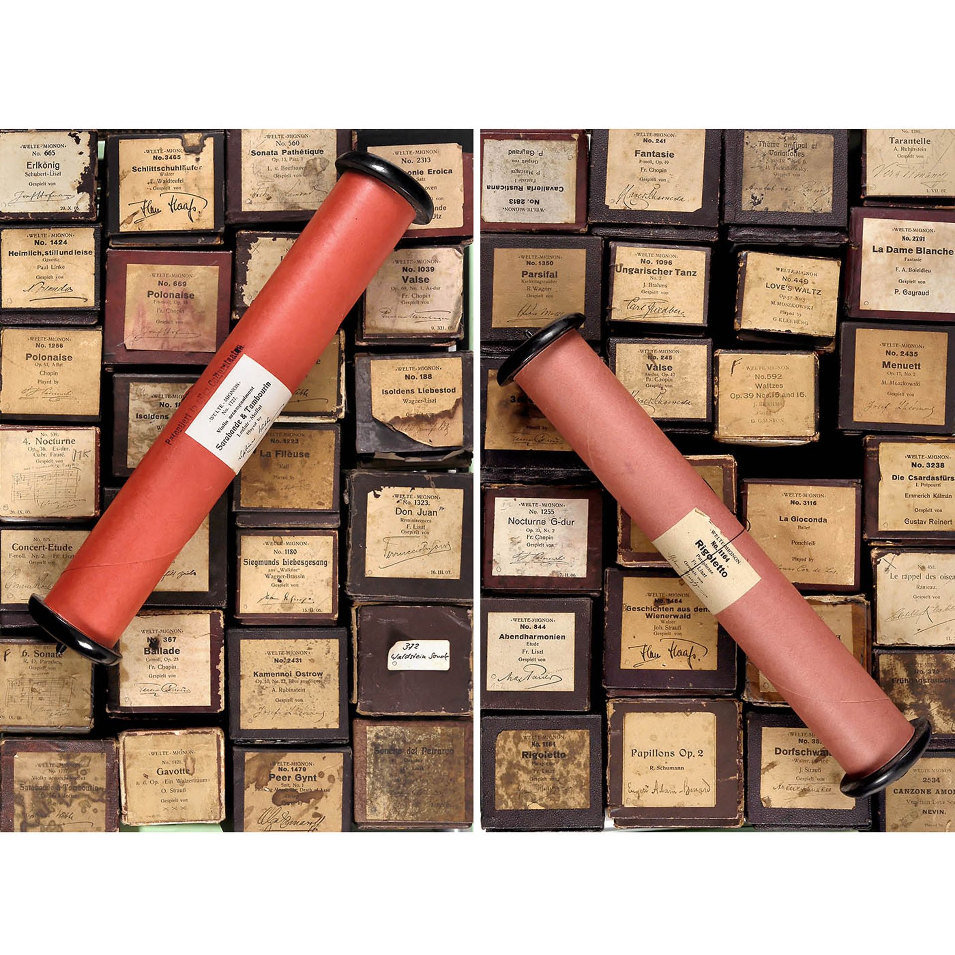 51 Welte-Mignon Reproducing Piano Rolls (Red), 1905 onwards - Bild 2 aus 8