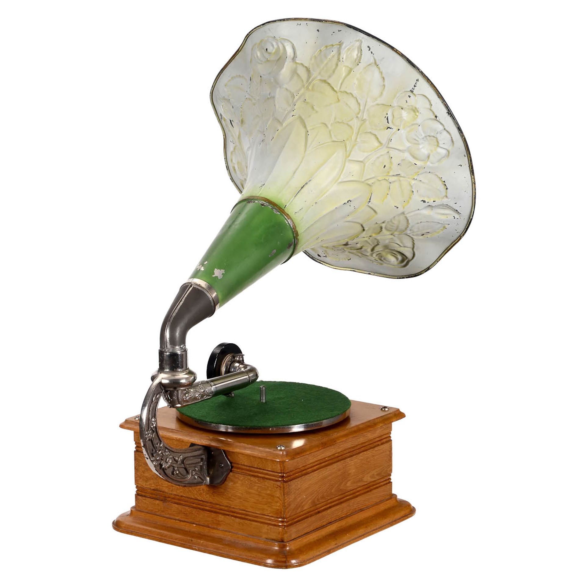 Art-Nouveau Horn Gramophone, c. 1910 - Image 3 of 3