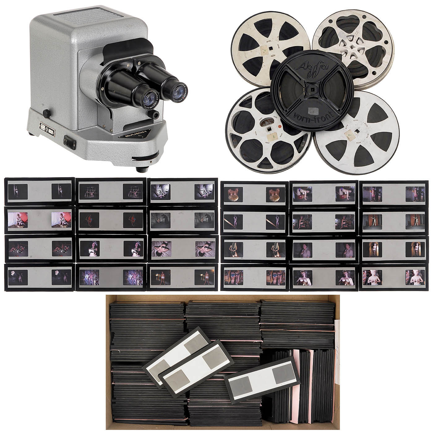 Erotic Stereo Slides and 16mm Films
