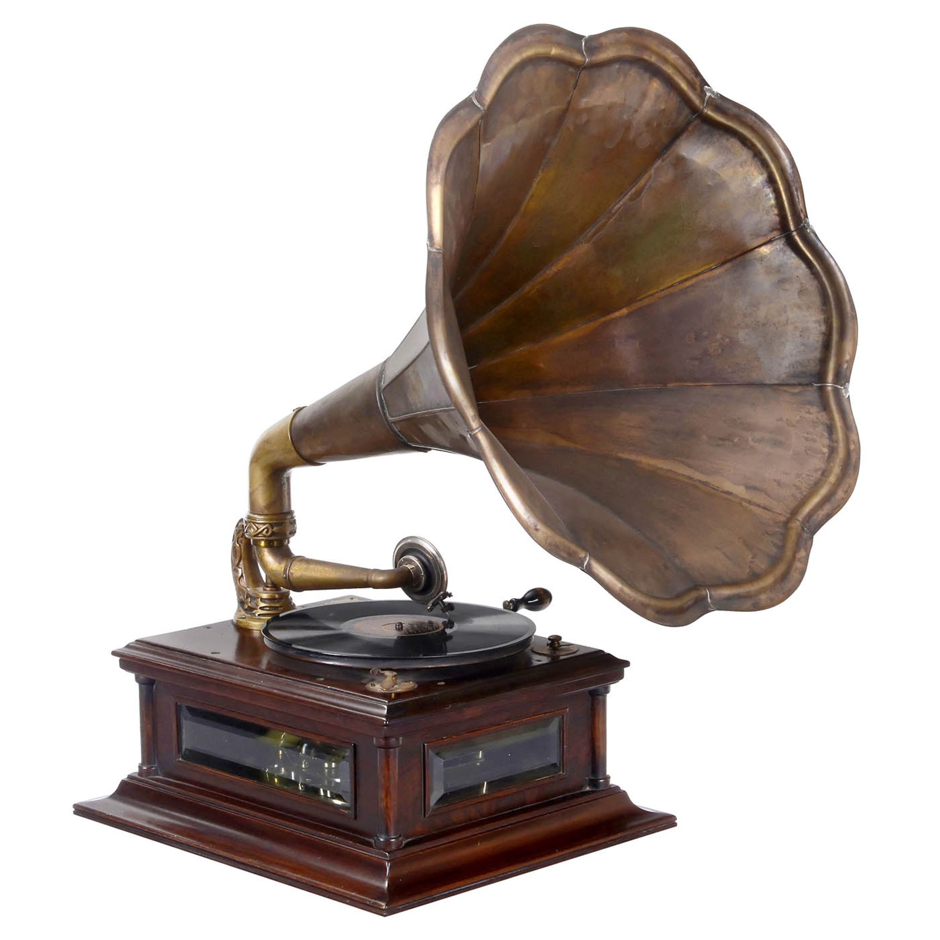 Rare Traveling-Horn Gramophone by Bohland & Fuchs, c. 1905 - Image 2 of 4