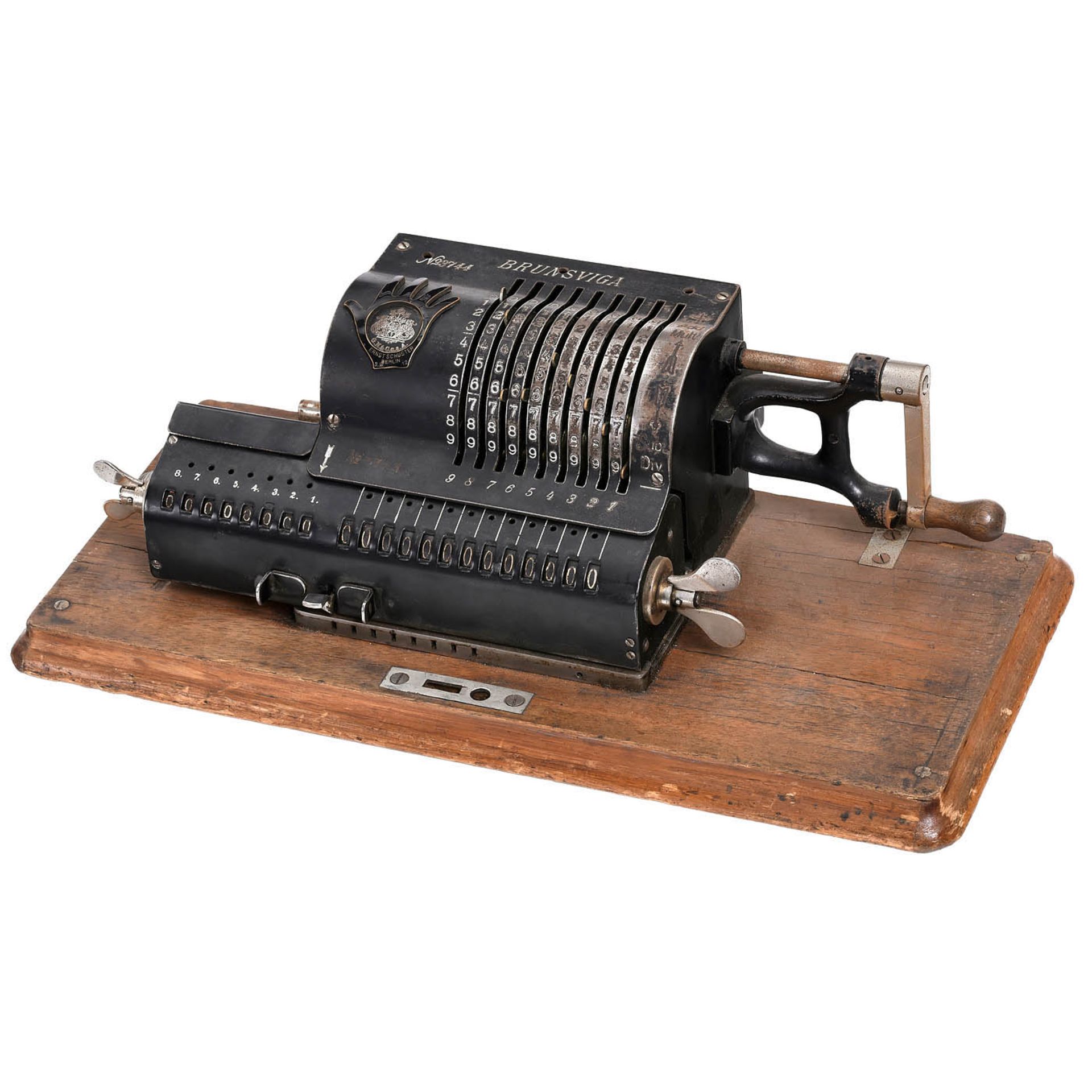 Brunsviga Model B Spoked-Wheel Calculating Machine, c. 1895 - Image 2 of 4