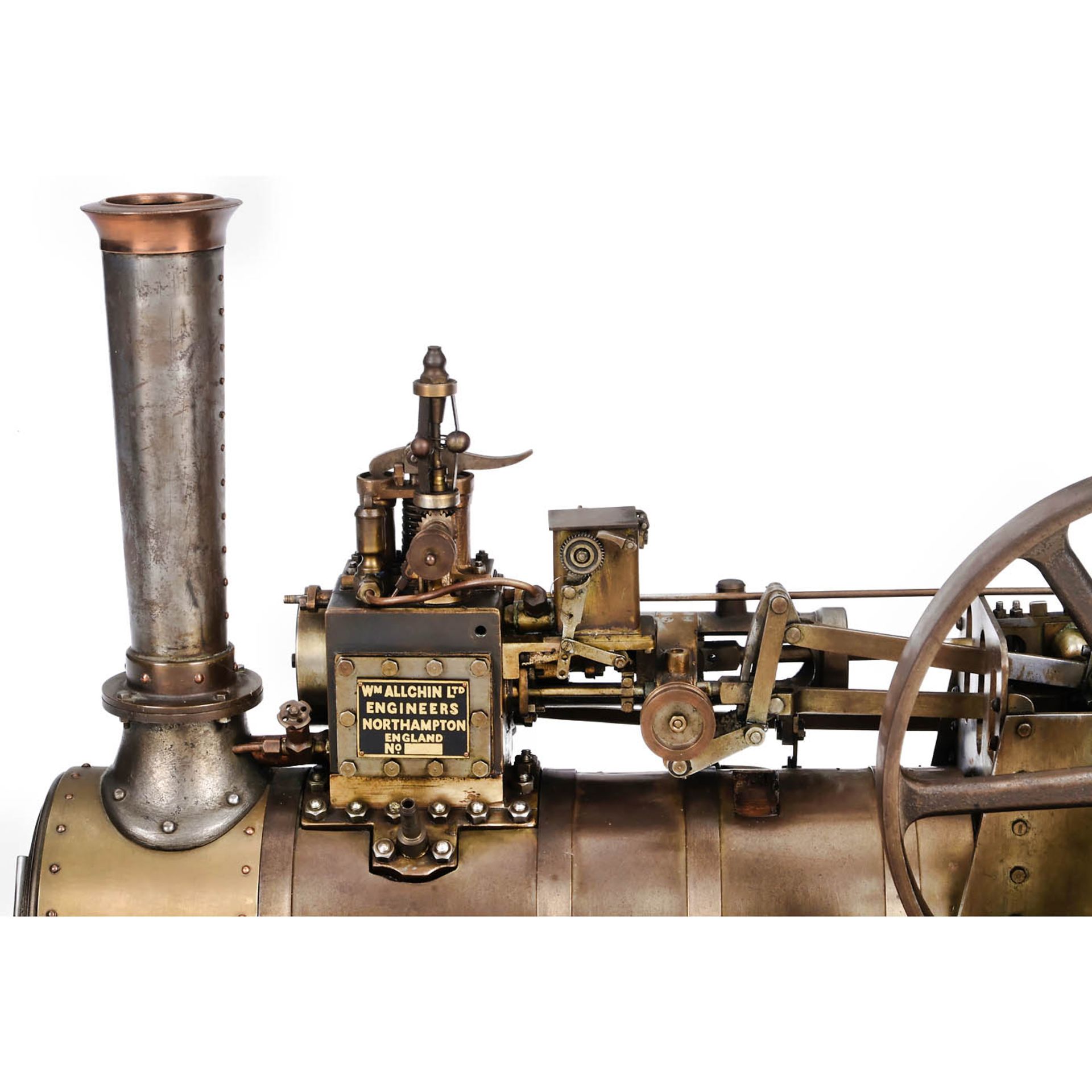 1 1/2-Inch Scale Live-Steam Model of a Traction Engine by Allchin, c. 1975 - Bild 6 aus 7