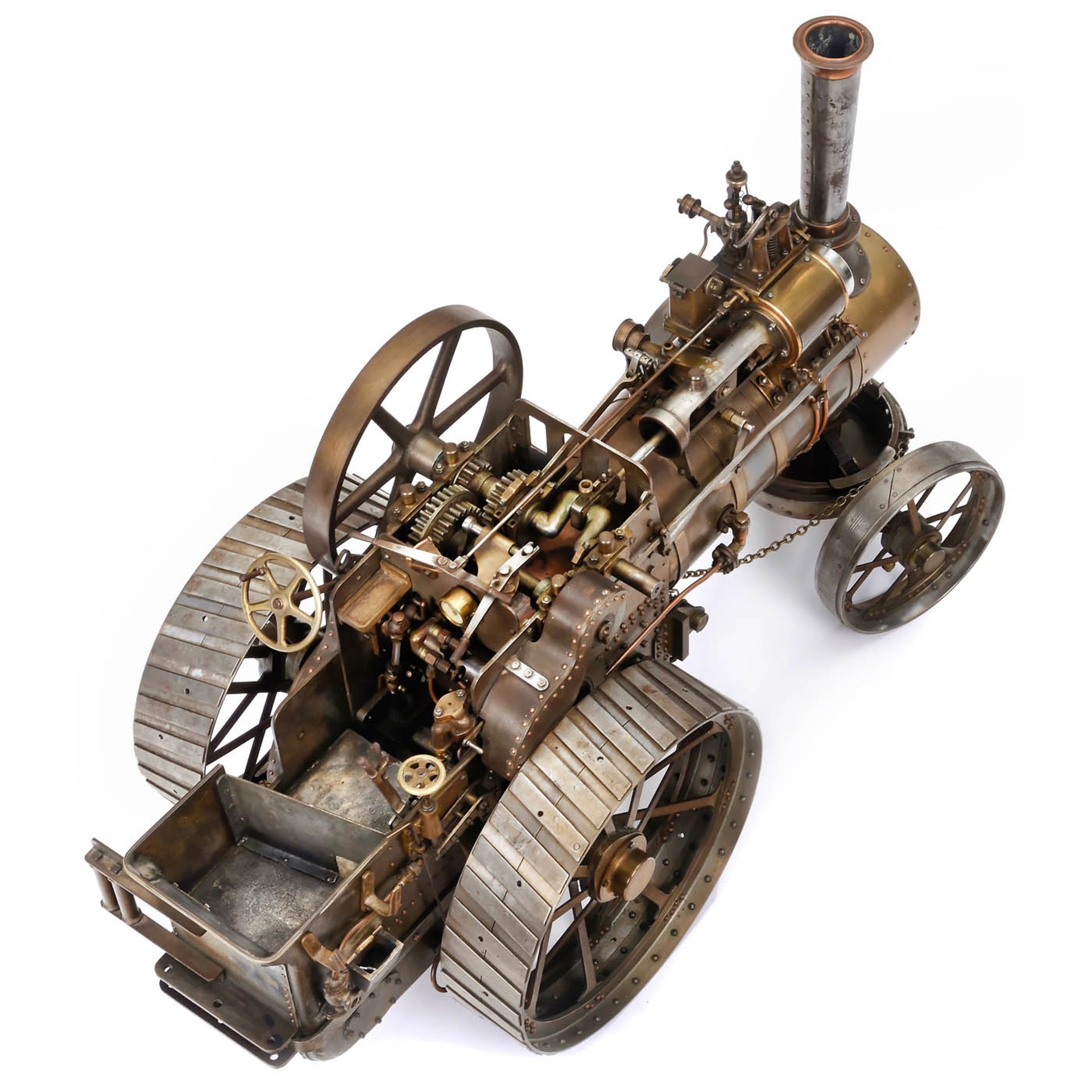 1 1/2-Inch Scale Live-Steam Model of a Traction Engine by Allchin, c. 1975 - Bild 4 aus 7