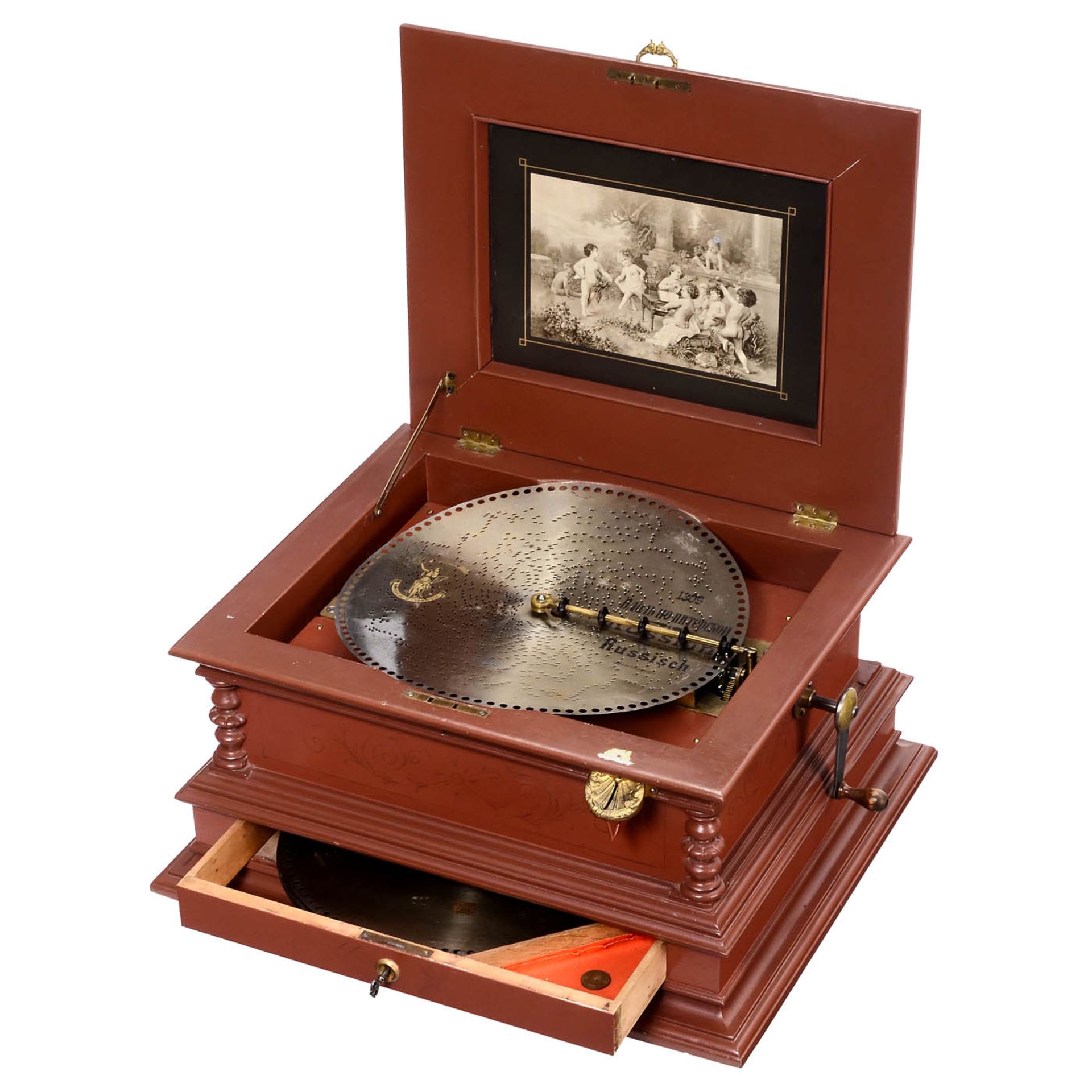 Polyphon-Automatik Style 49 Disc Musical Box, c. 1900 - Image 2 of 3