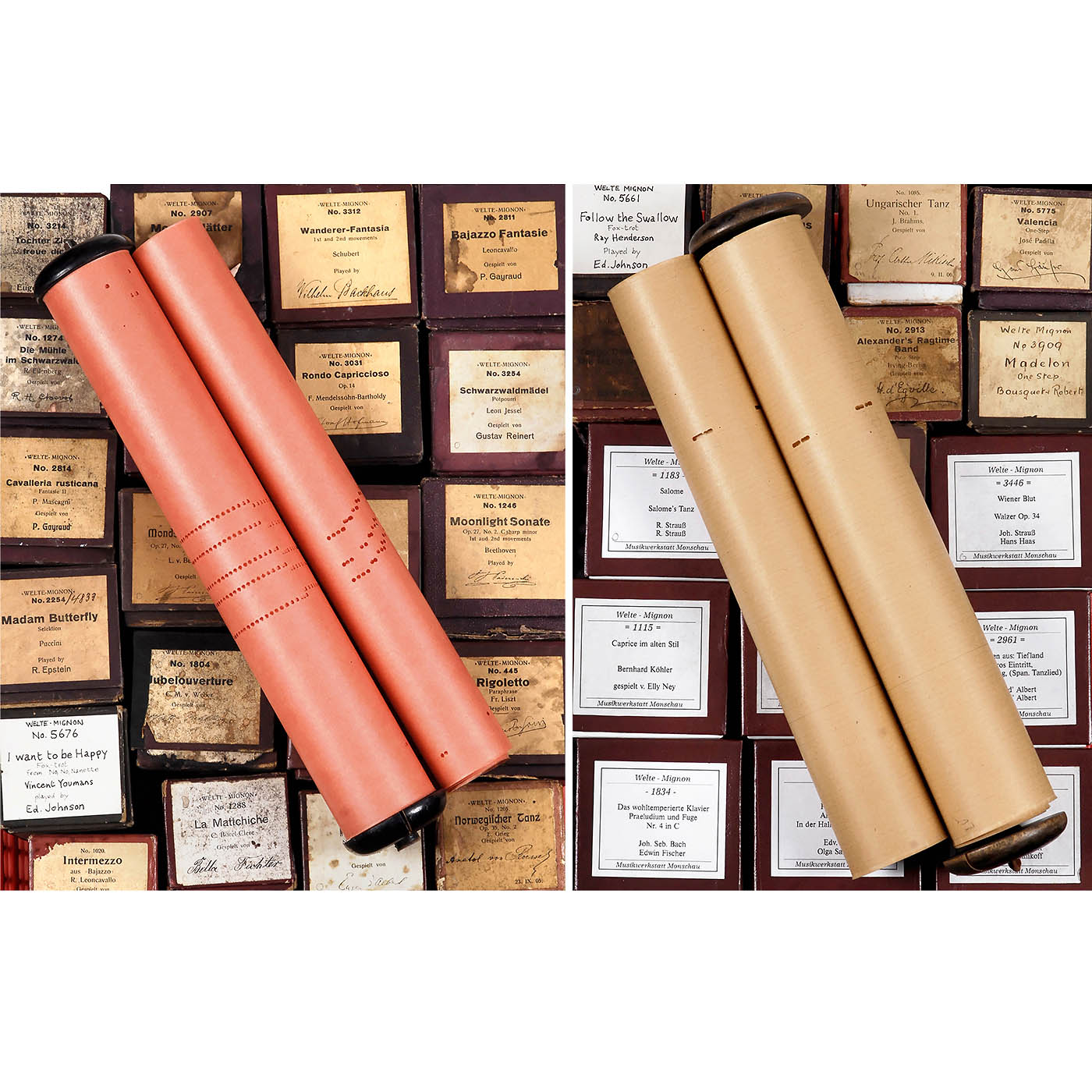 44 Welte-Mignon Reproducing Piano Rolls (Red), 1905 onwards - Image 2 of 4