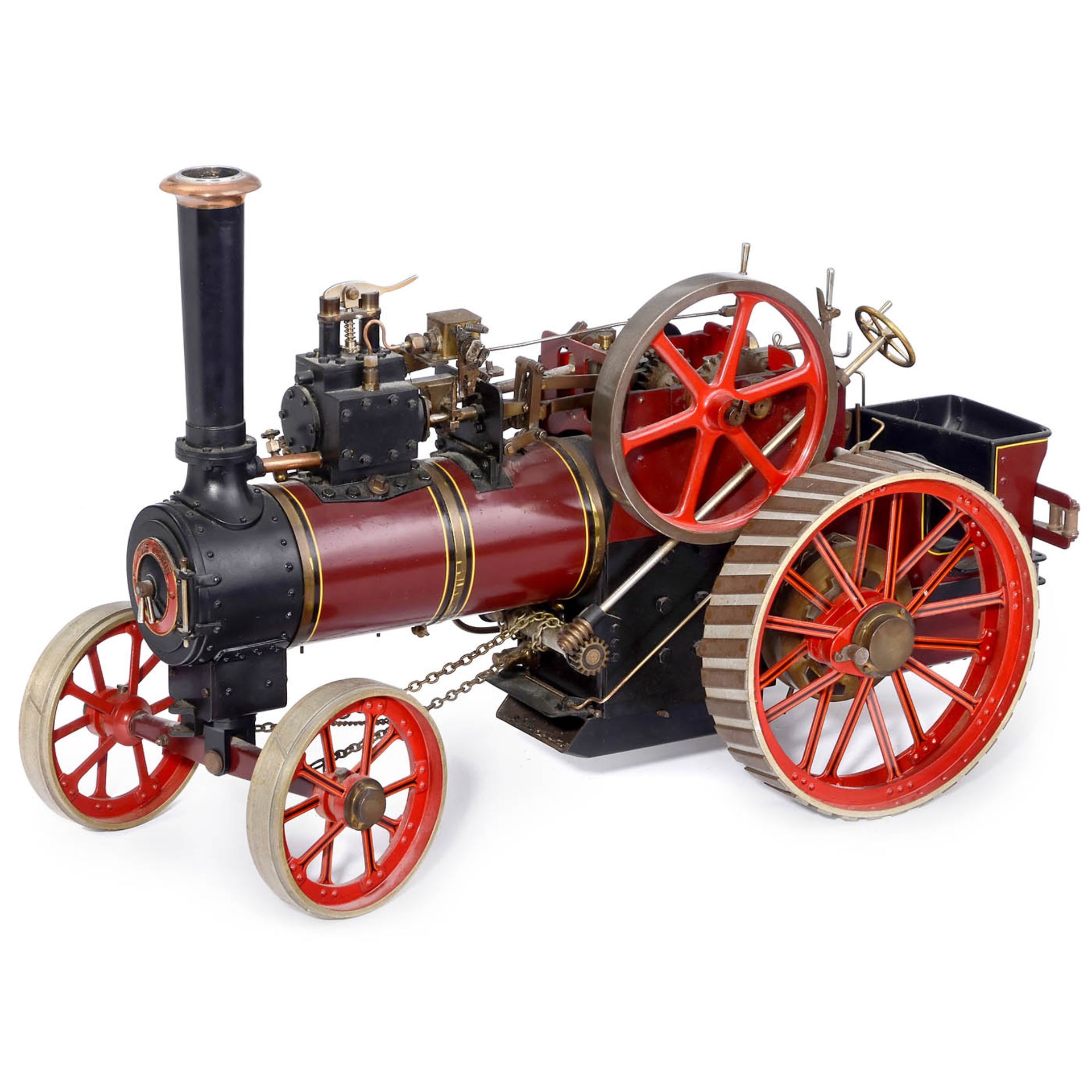 1-Inch Scale Model of a Live-Steam Traction Engine, c. 1980 - Bild 2 aus 5