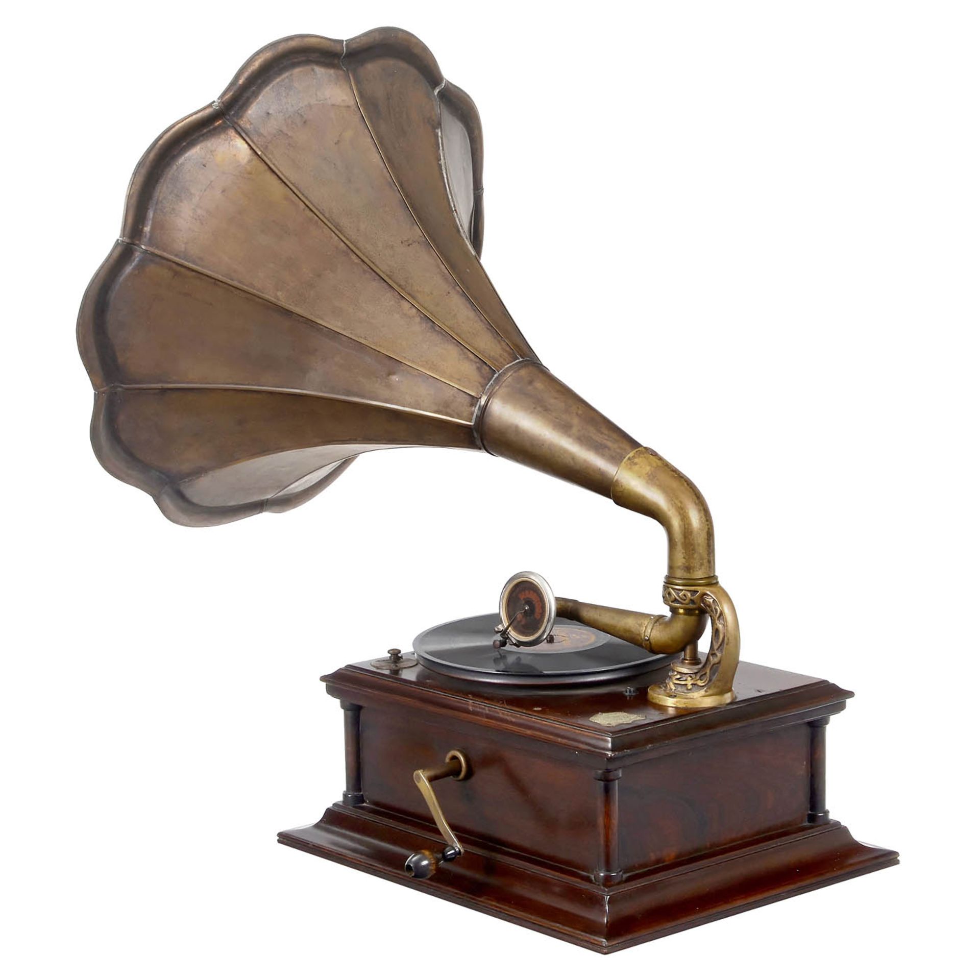 Rare Traveling-Horn Gramophone by Bohland & Fuchs, c. 1905 - Image 3 of 4