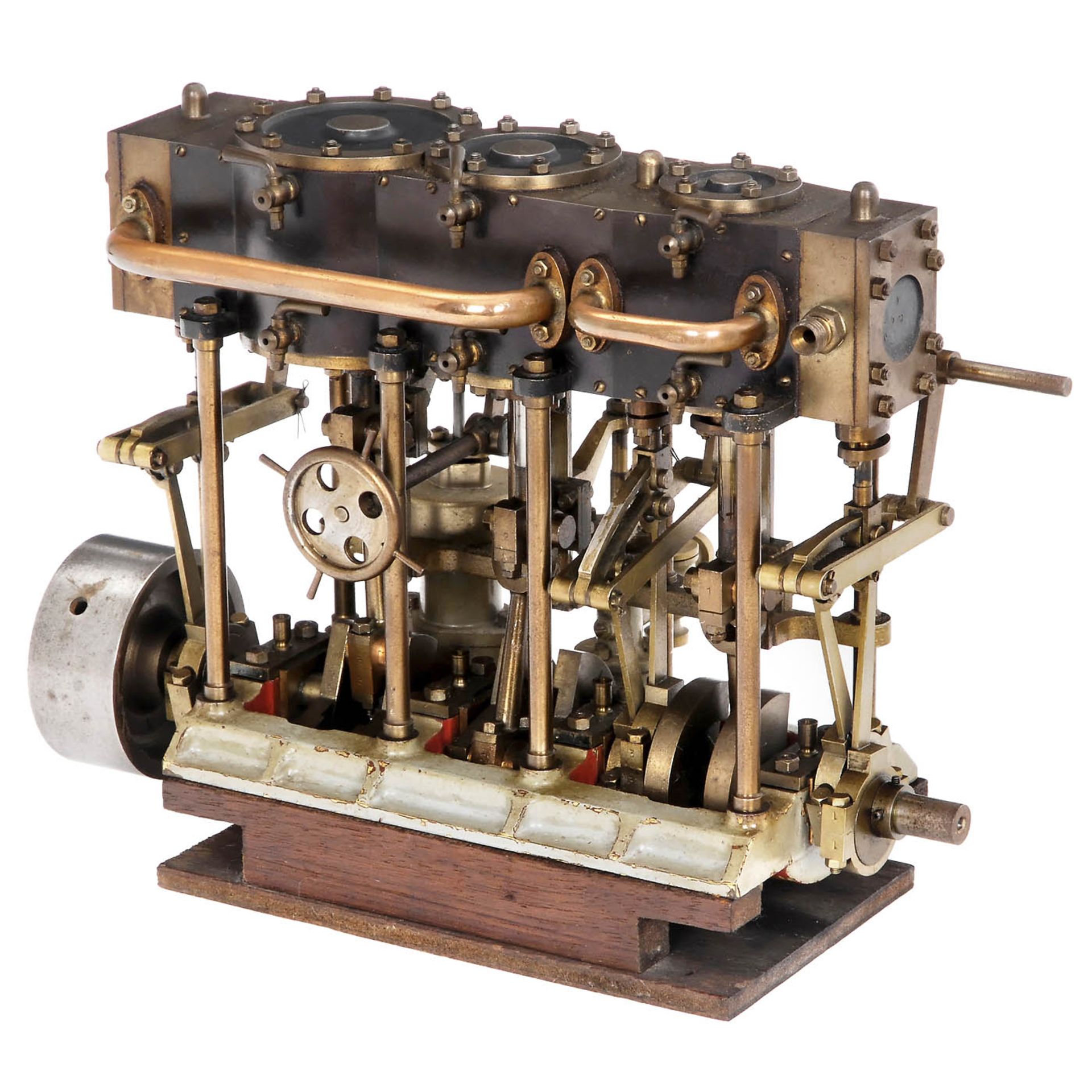 Precision Model of a Triple-Expansion Compound Marine Steam Engine, c. 1950