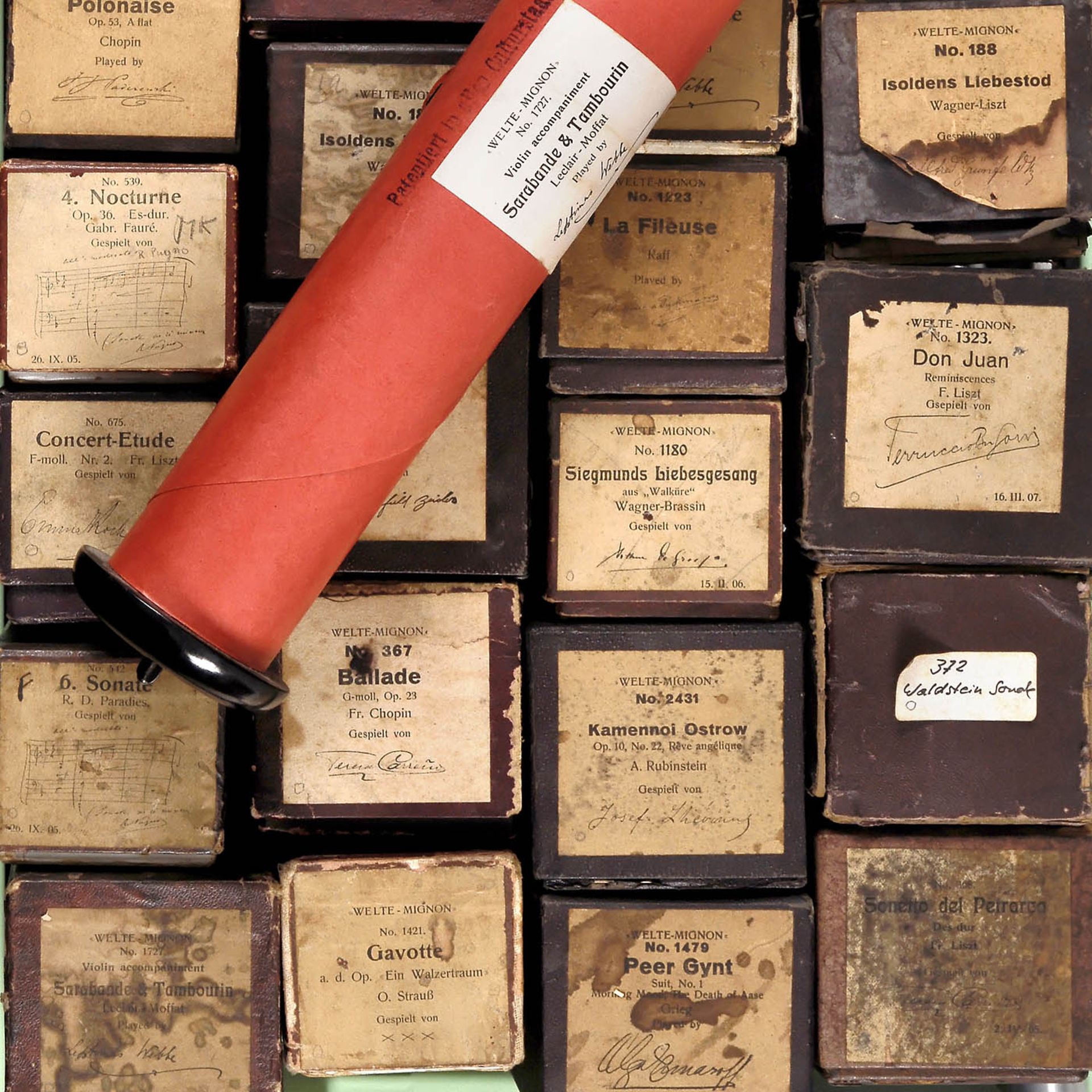 51 Welte-Mignon Reproducing Piano Rolls (Red), 1905 onwards - Bild 6 aus 8