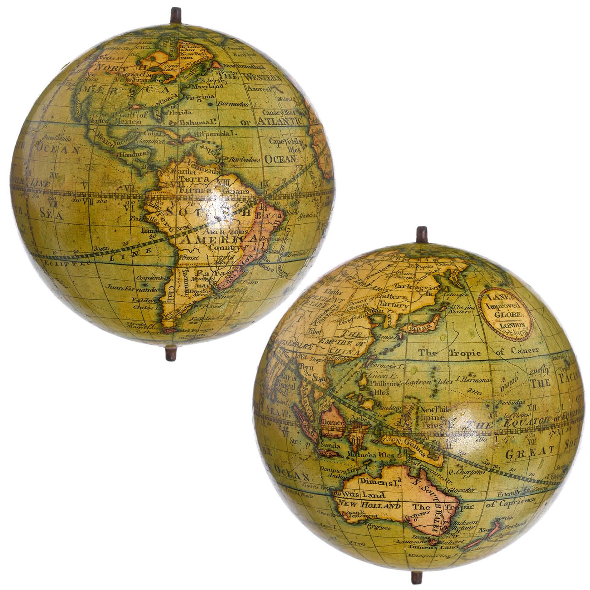 Nicholas Lane's Pocket 3-InchTerrestrial and Celestial Pocket Globes - Bild 4 aus 10