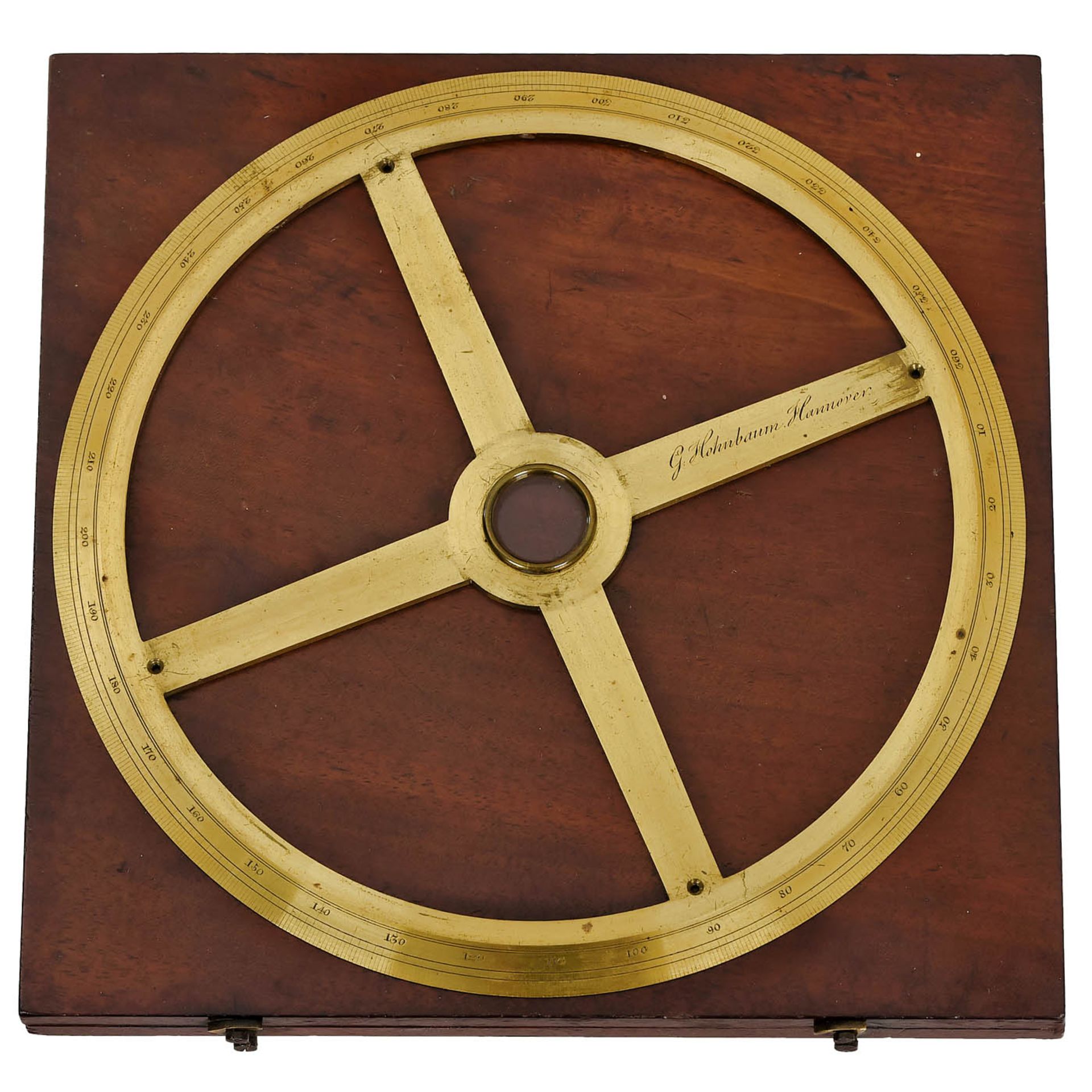 Vollkreiszirkel von Gottfried Hohnbaum, um 1840Signiert 