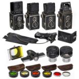 4 Early Rolleiflex TLR Models