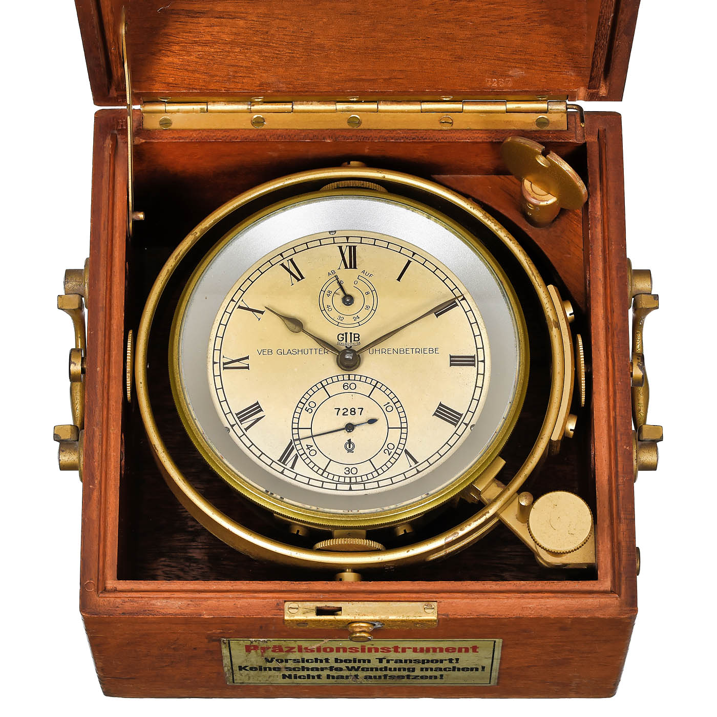 Two-Day Marine Chronometer by Glashütter Uhren-betriebe, c. 1960 - Image 2 of 3