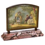 Swiss Novelty Automaton Picture Clock by Trianon, c. 1920